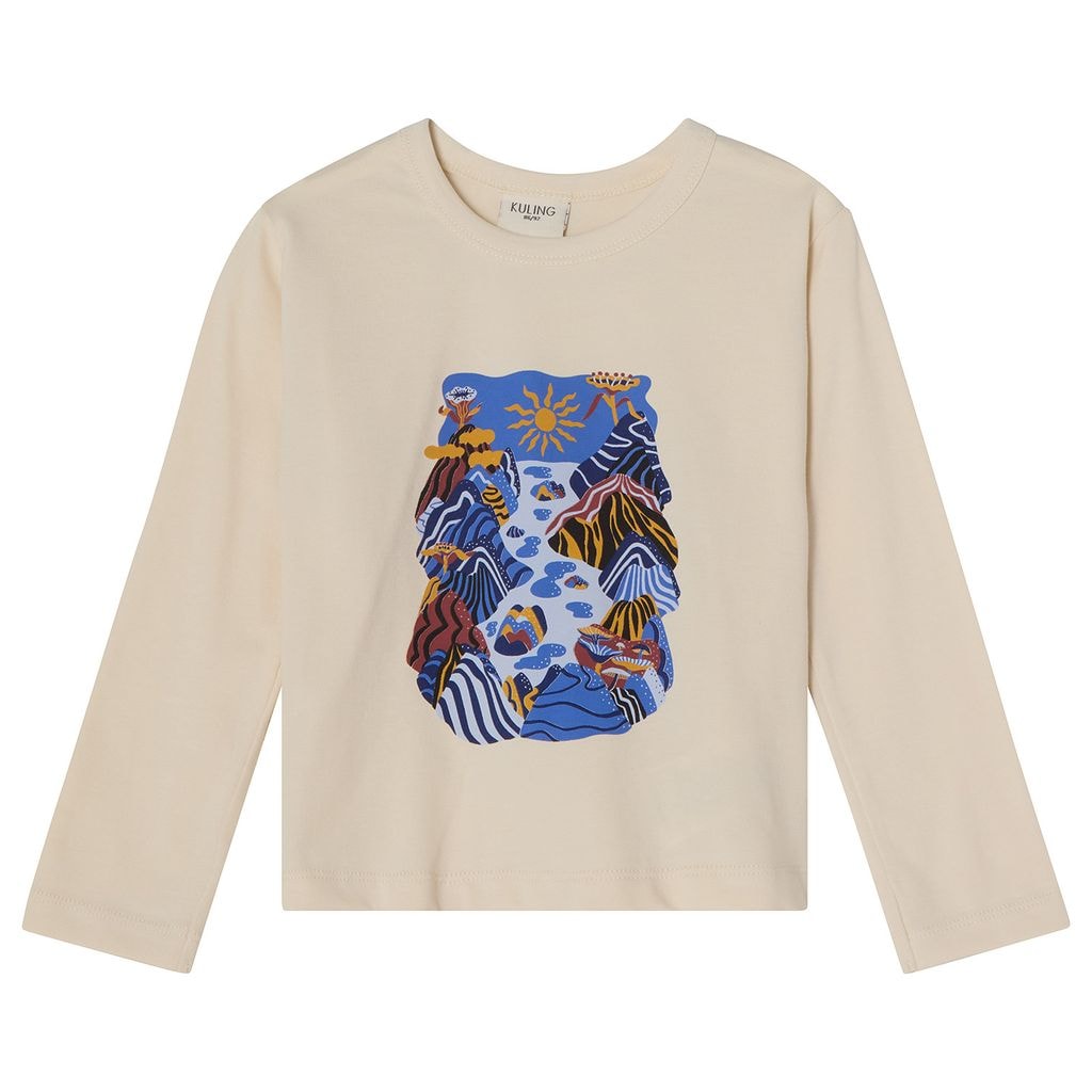 GOTS Athens Mønstret Langærmet T-shirt Manne Jalilian