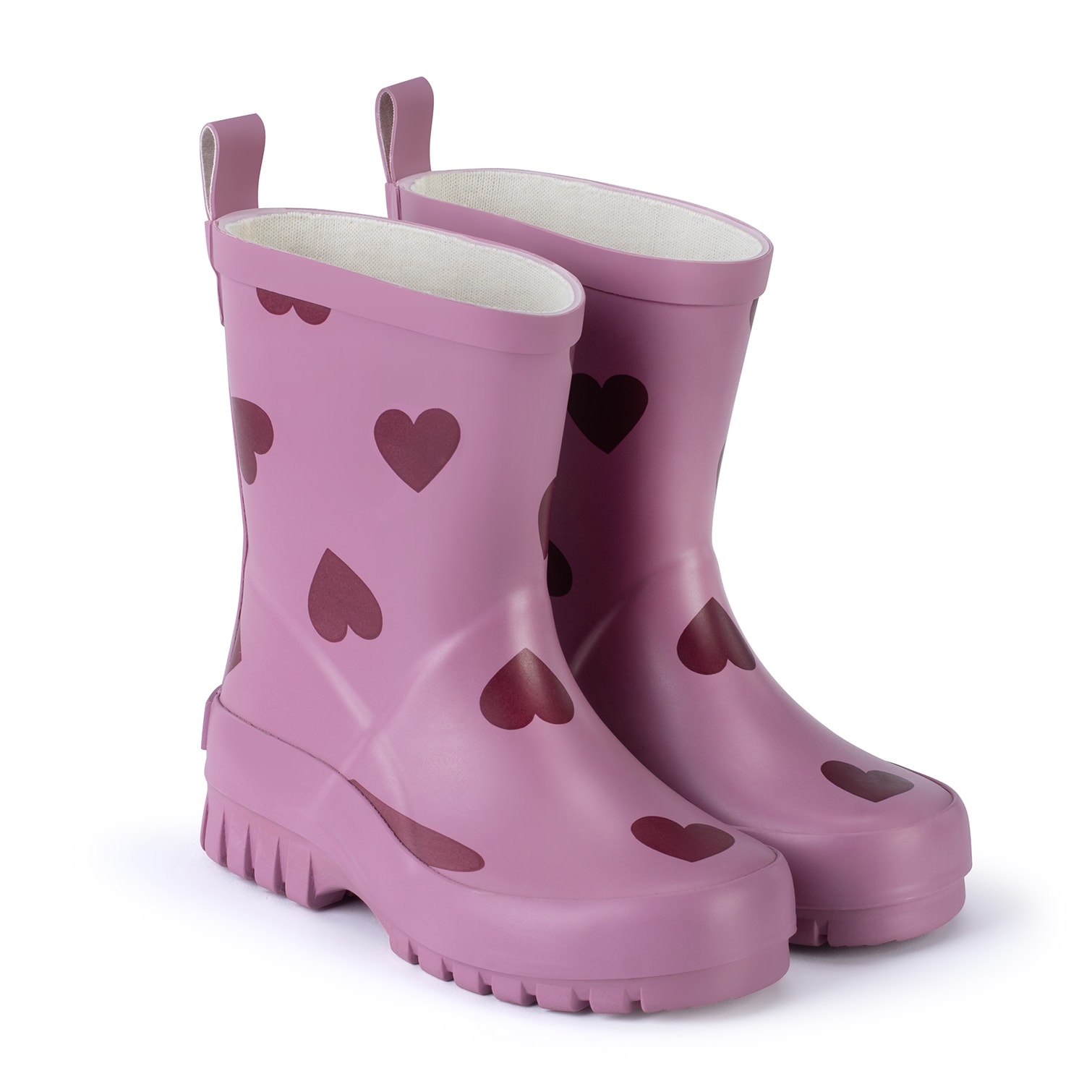 Caracas Rubberboots Mauve Hearts