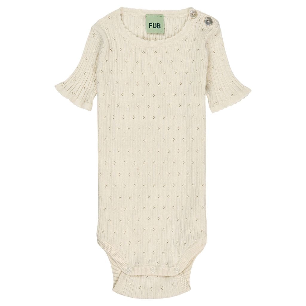 Pointelle Baby Body Ecru
