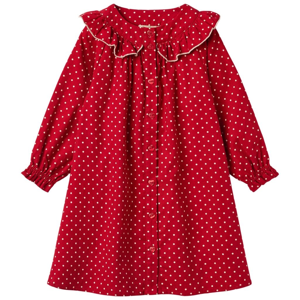 Dolly Dot Kravekjole Pompeian Red