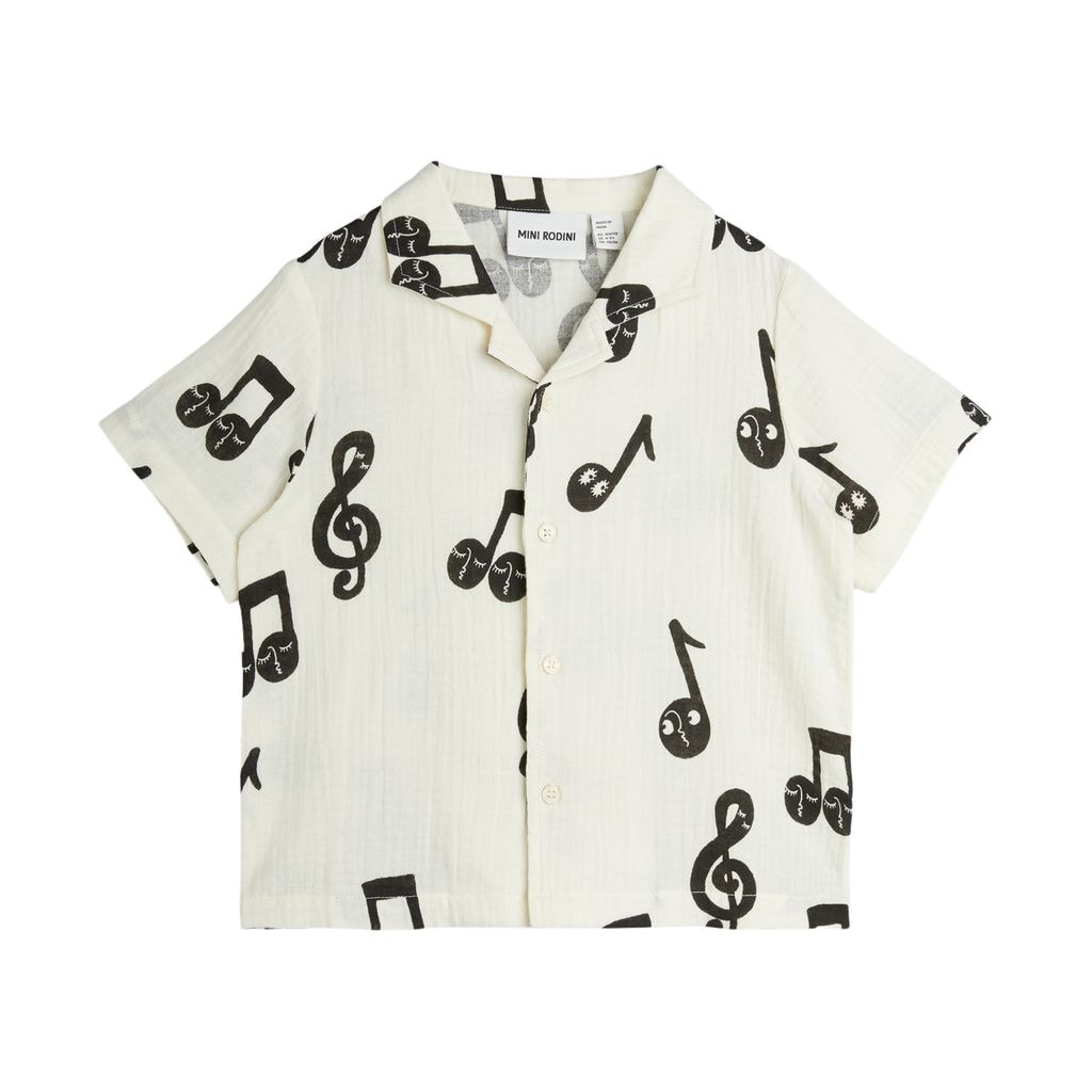 Note Aop Muslin Shirt White