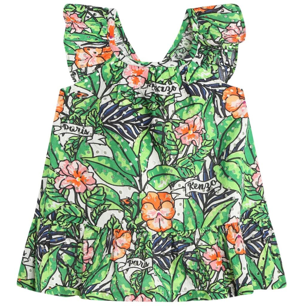 Floral Dress Green