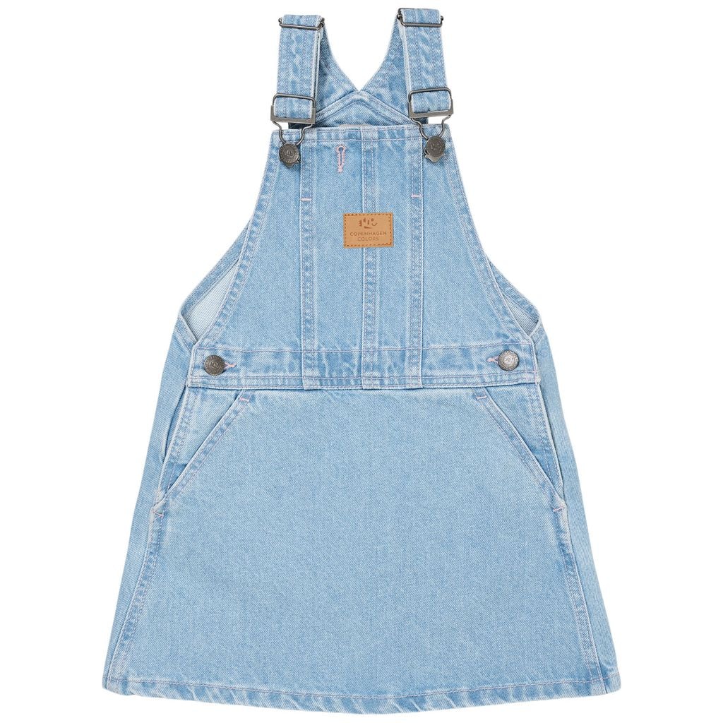 Heart Denim Spencer Dress Light Blue Indigo Washed
