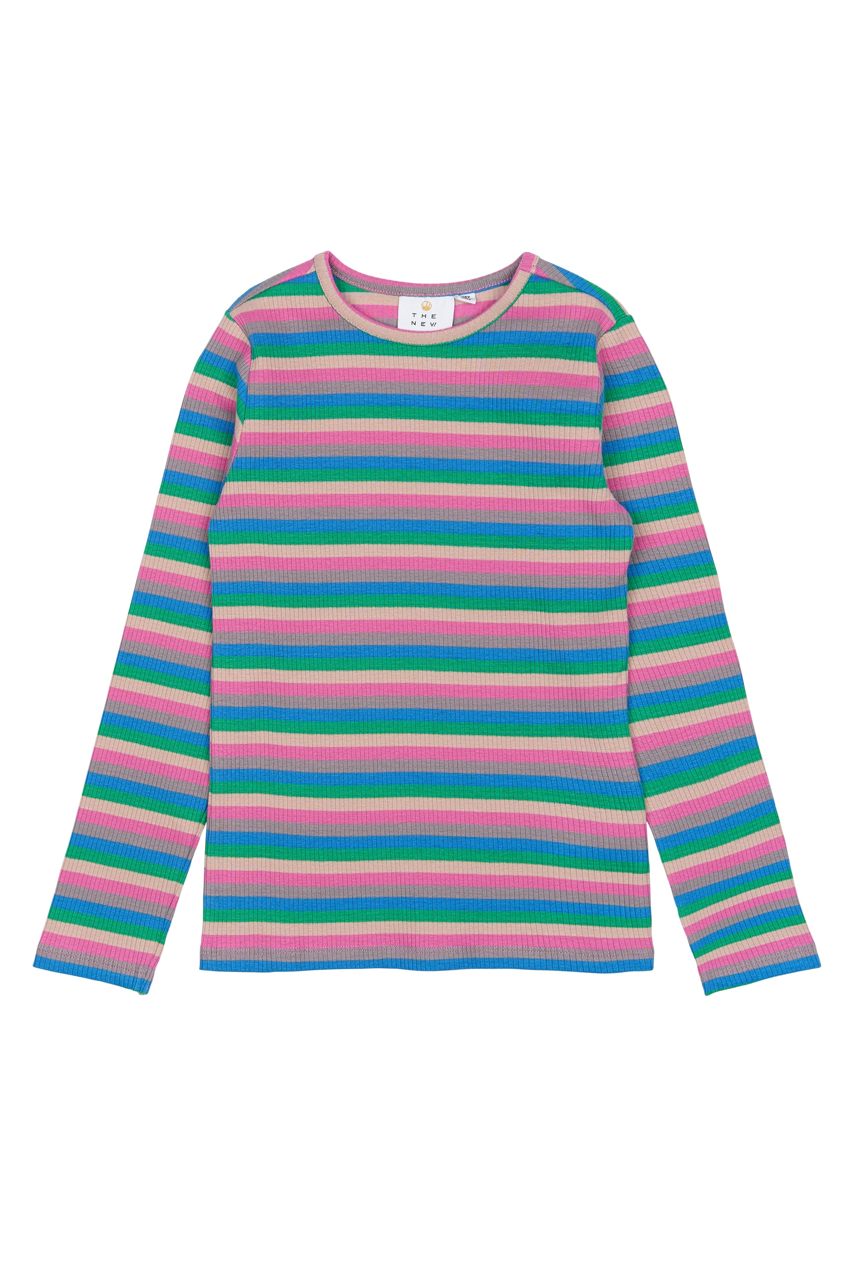 TNPiper L_S Rib Tee Multi Striped