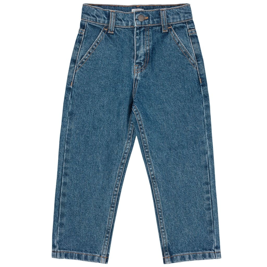 Organic Cotton Jeans Indigo Blue Washed