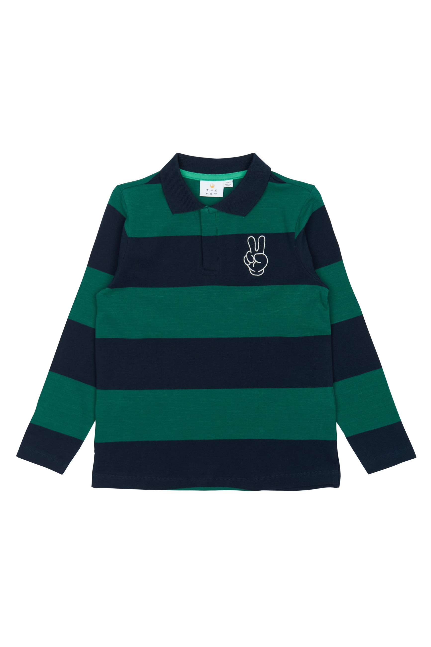 TNPino L_S Pique Polo Navy Blazer Striped