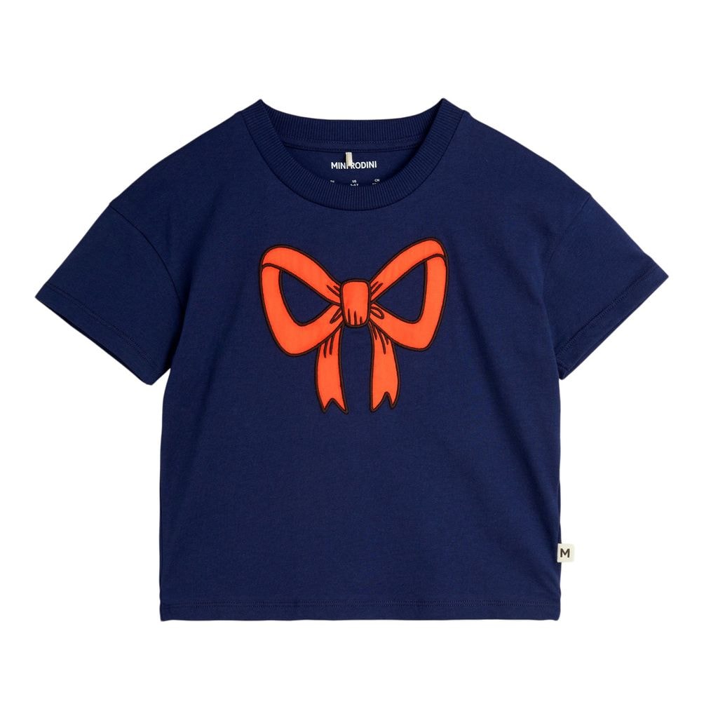 T-Shirt with Bow Blue