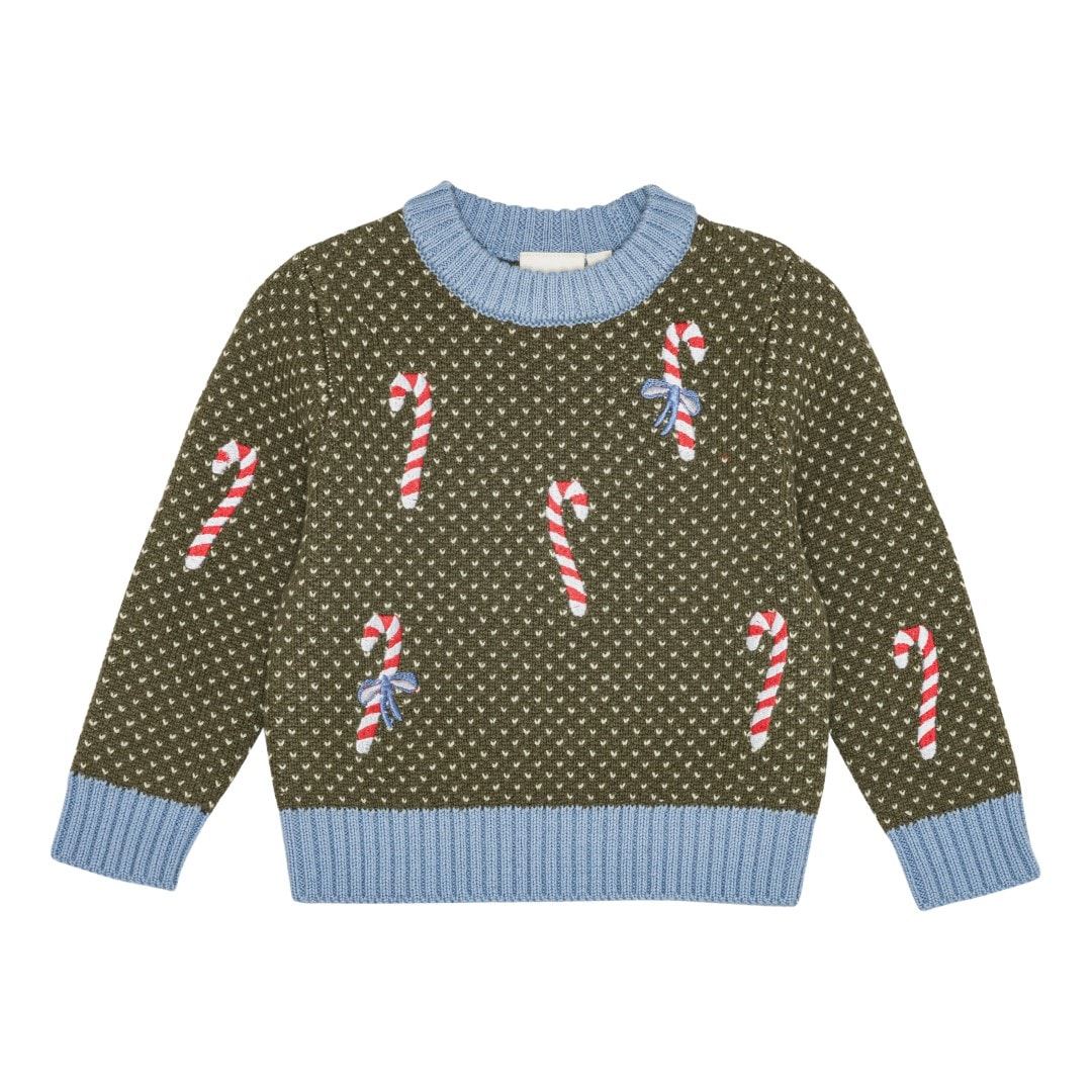 Jesper Sweater Dark Green Christmas