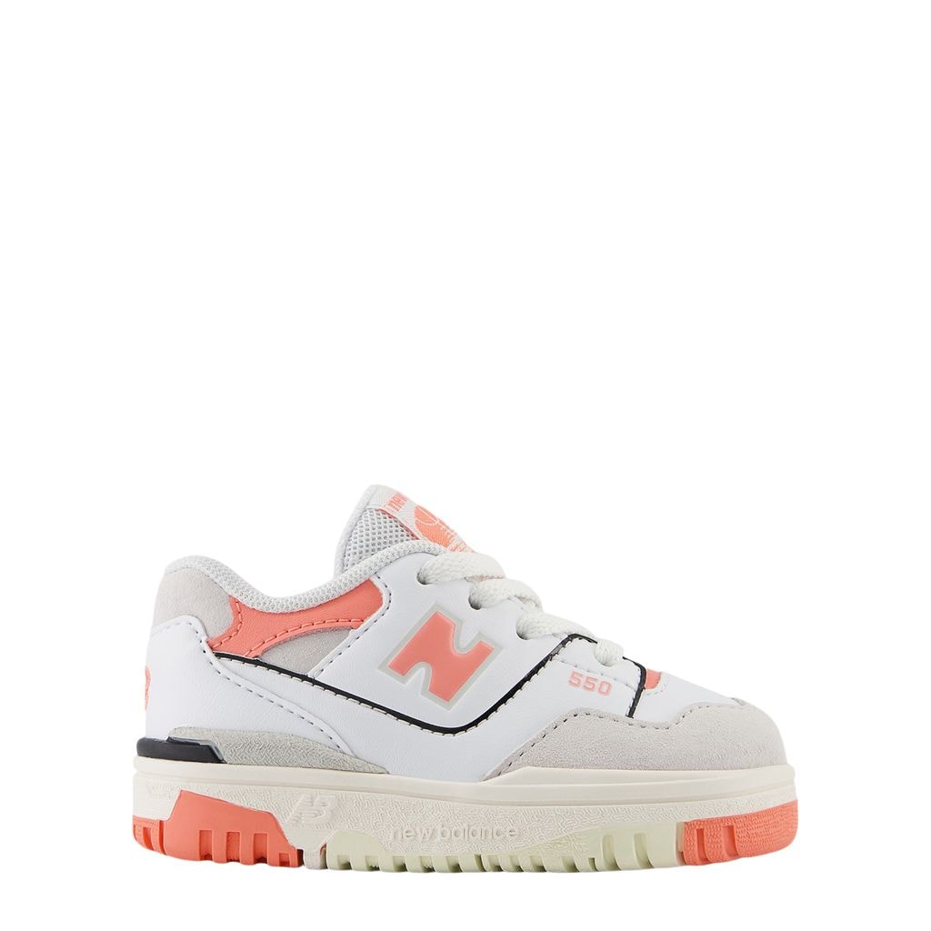 550 Baby Lace Sneakers White
