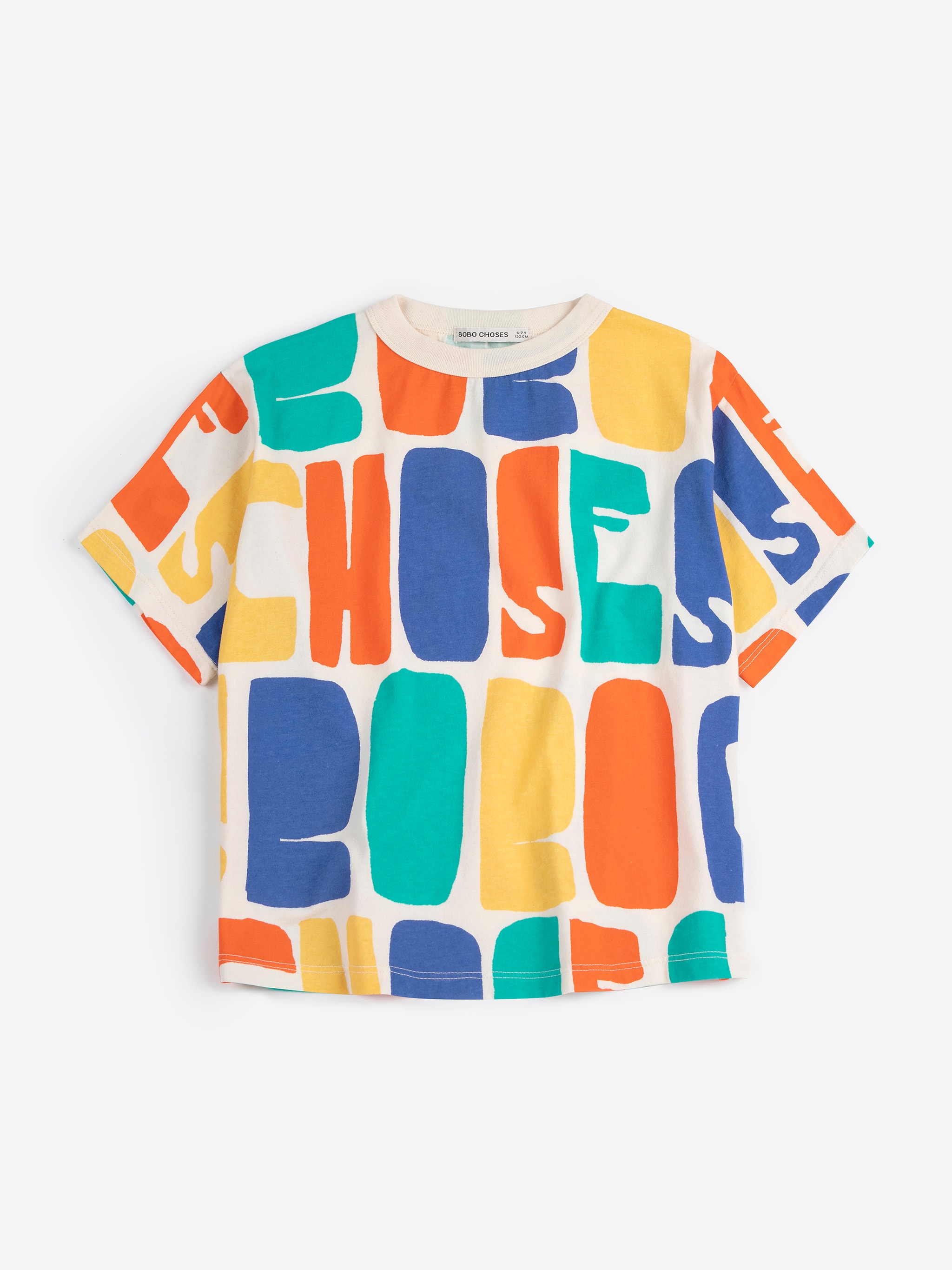 Bobo Choses Color All Over T-shirt Offwhite 