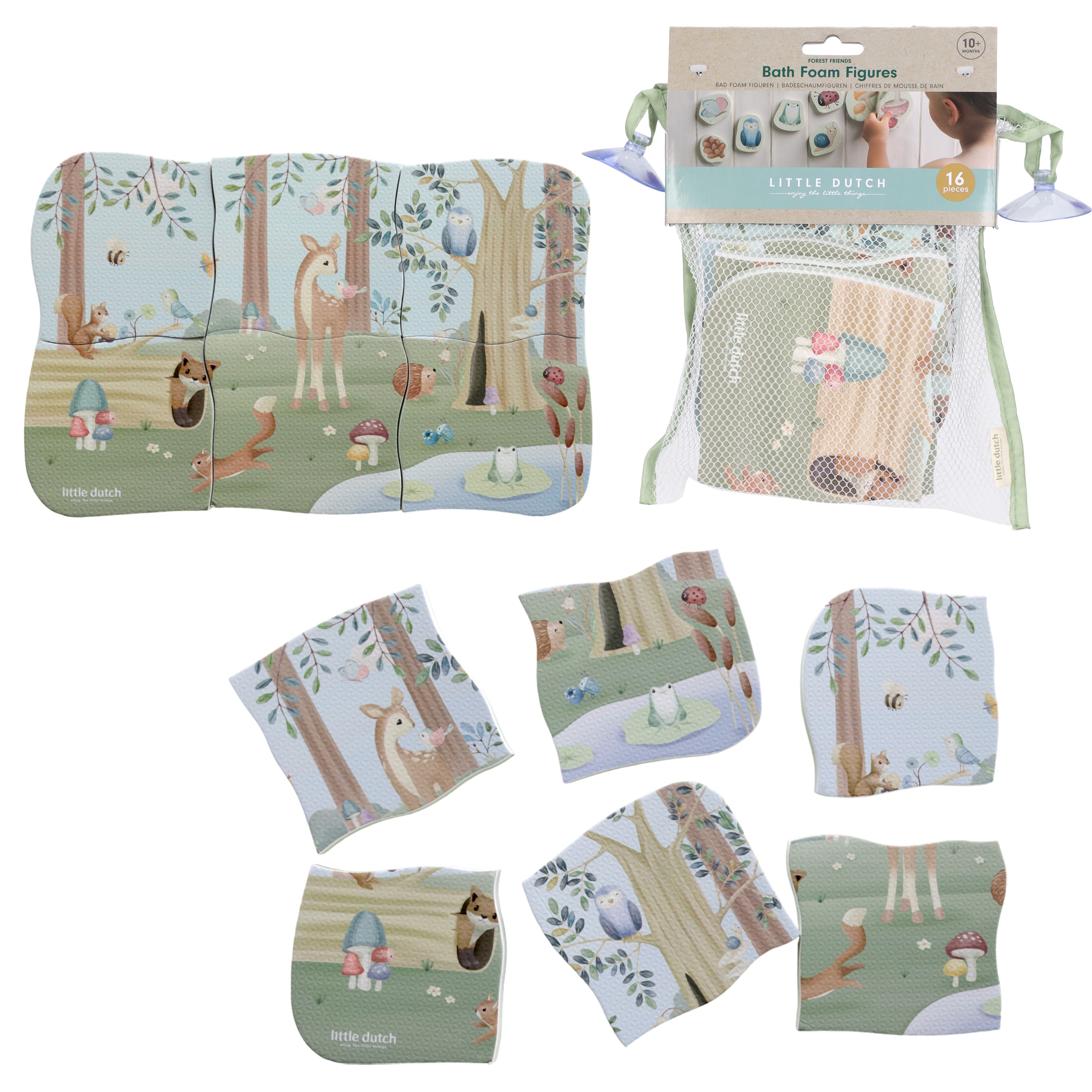 Forest Friends Bath Puzzle Multi