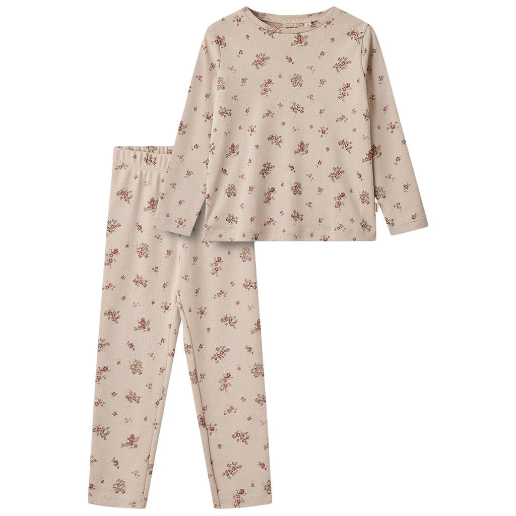 GOTS Mila Kukallinen Pyjama Vaaleanliila