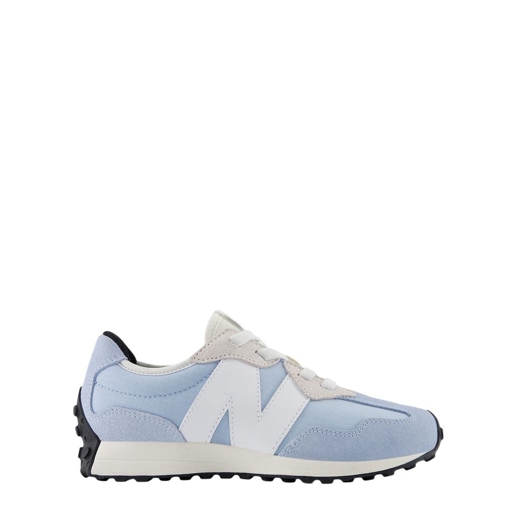 327 Kids Bungee Lace Sneakers Light Chrome Blue