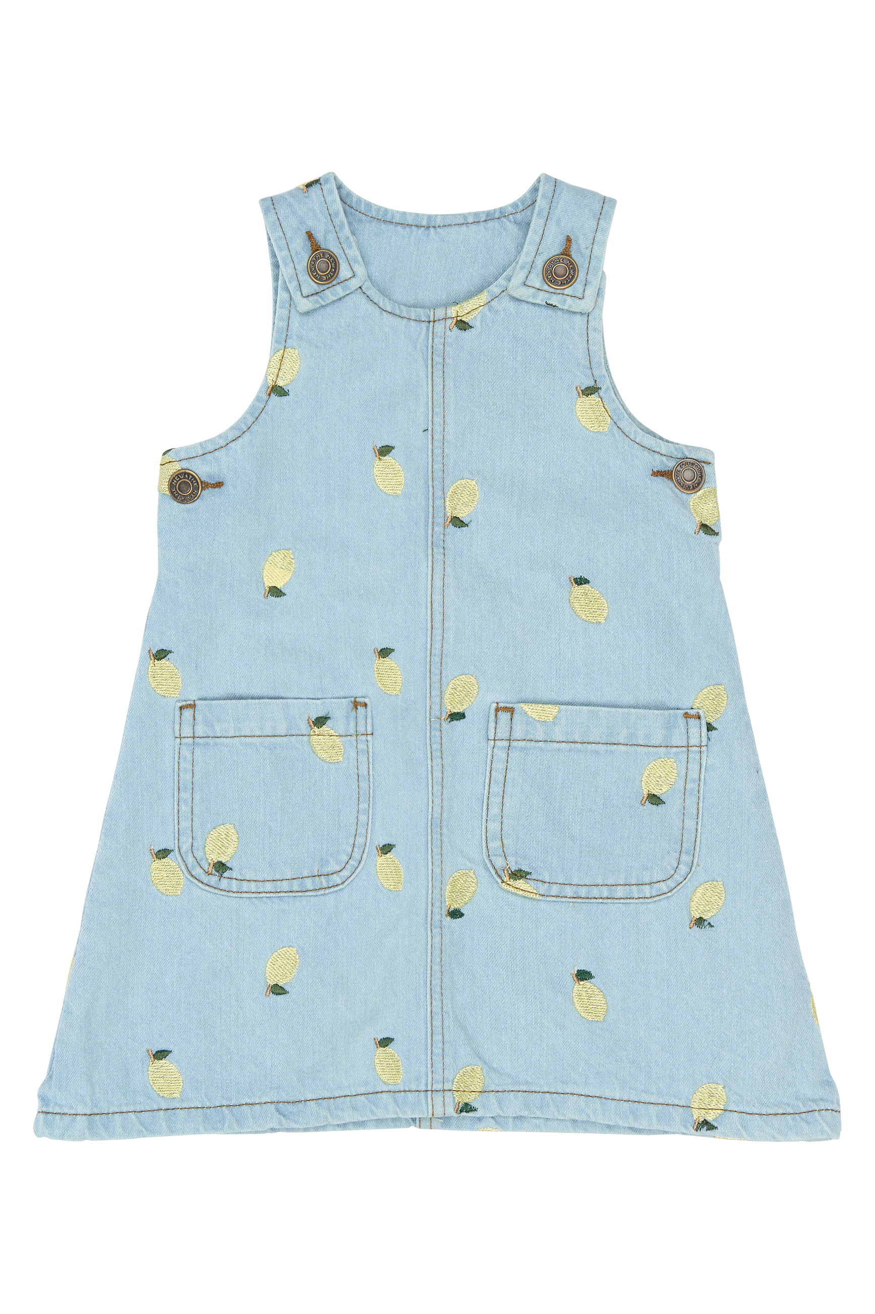 Saja Denimklänning Light Blue Denim Emb