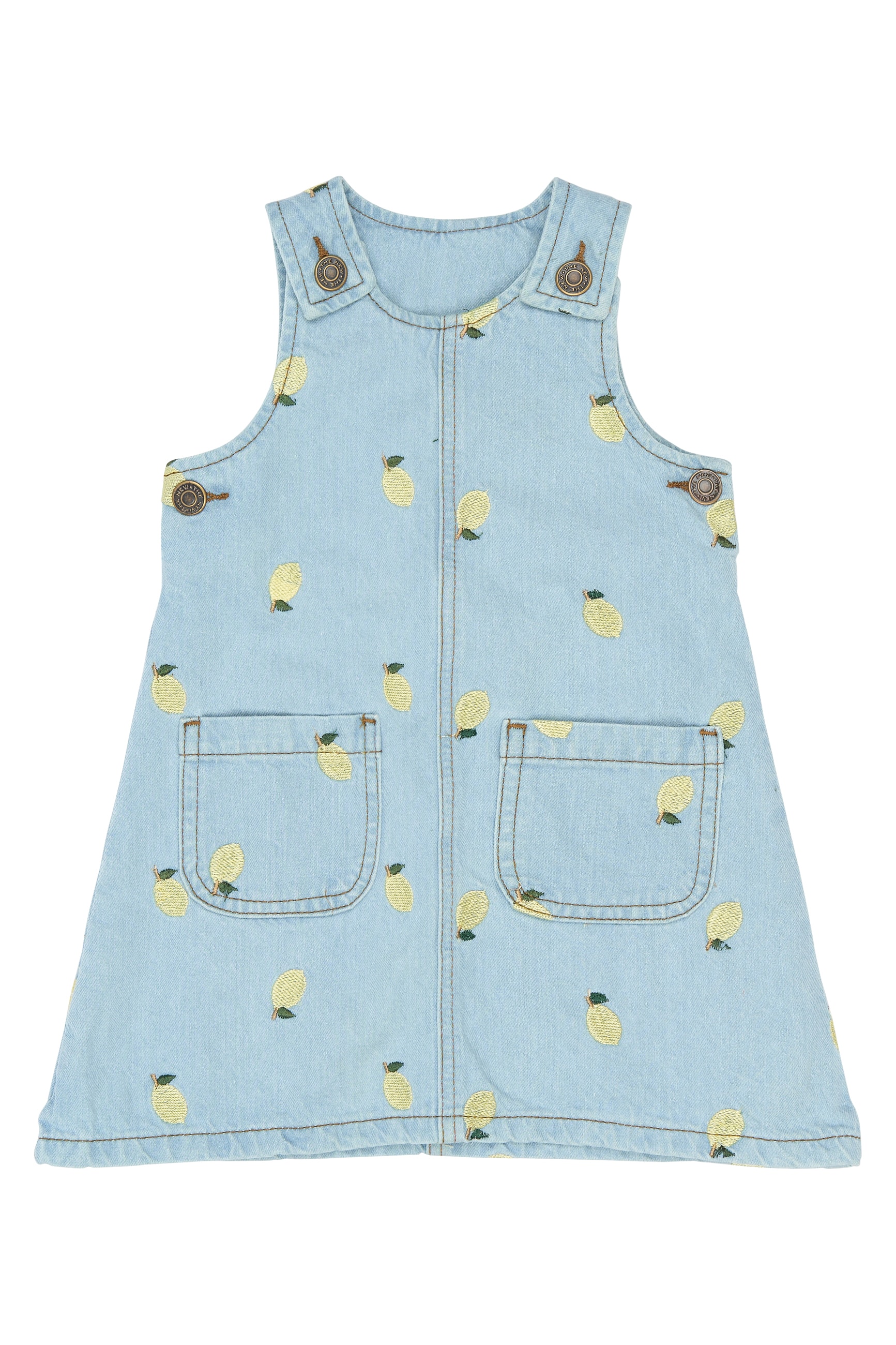 Saja Denim Dress Light Blue Denim Emb | Babyshop - Shop premium children's  clothes and baby gear