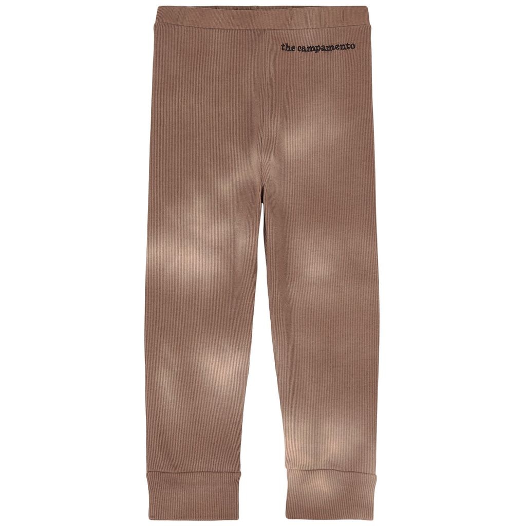 GOTS Ribbed Leggings Brown