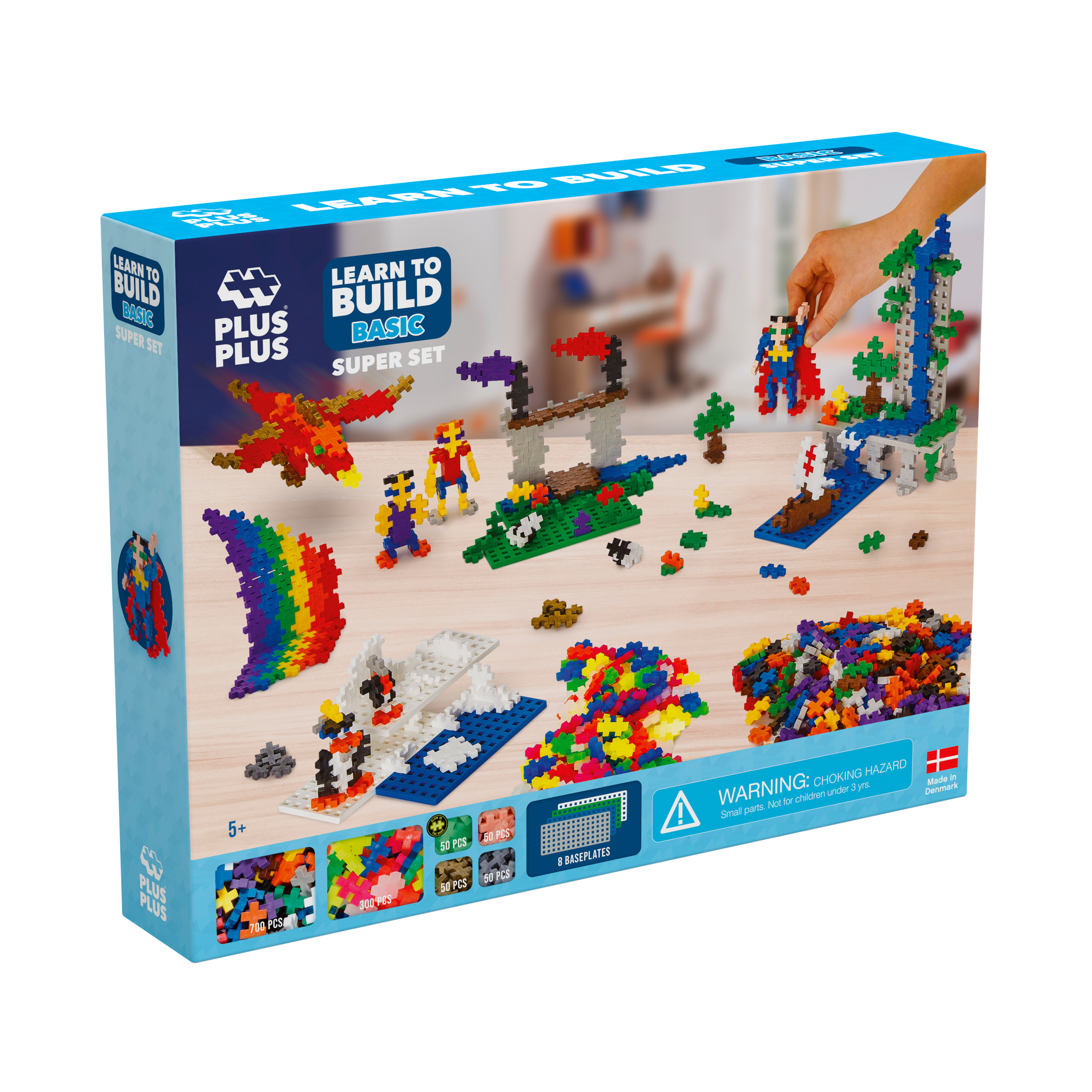 Plus-Plus® Basic Lär Dig Bygga Super Set 1200 Bitar
