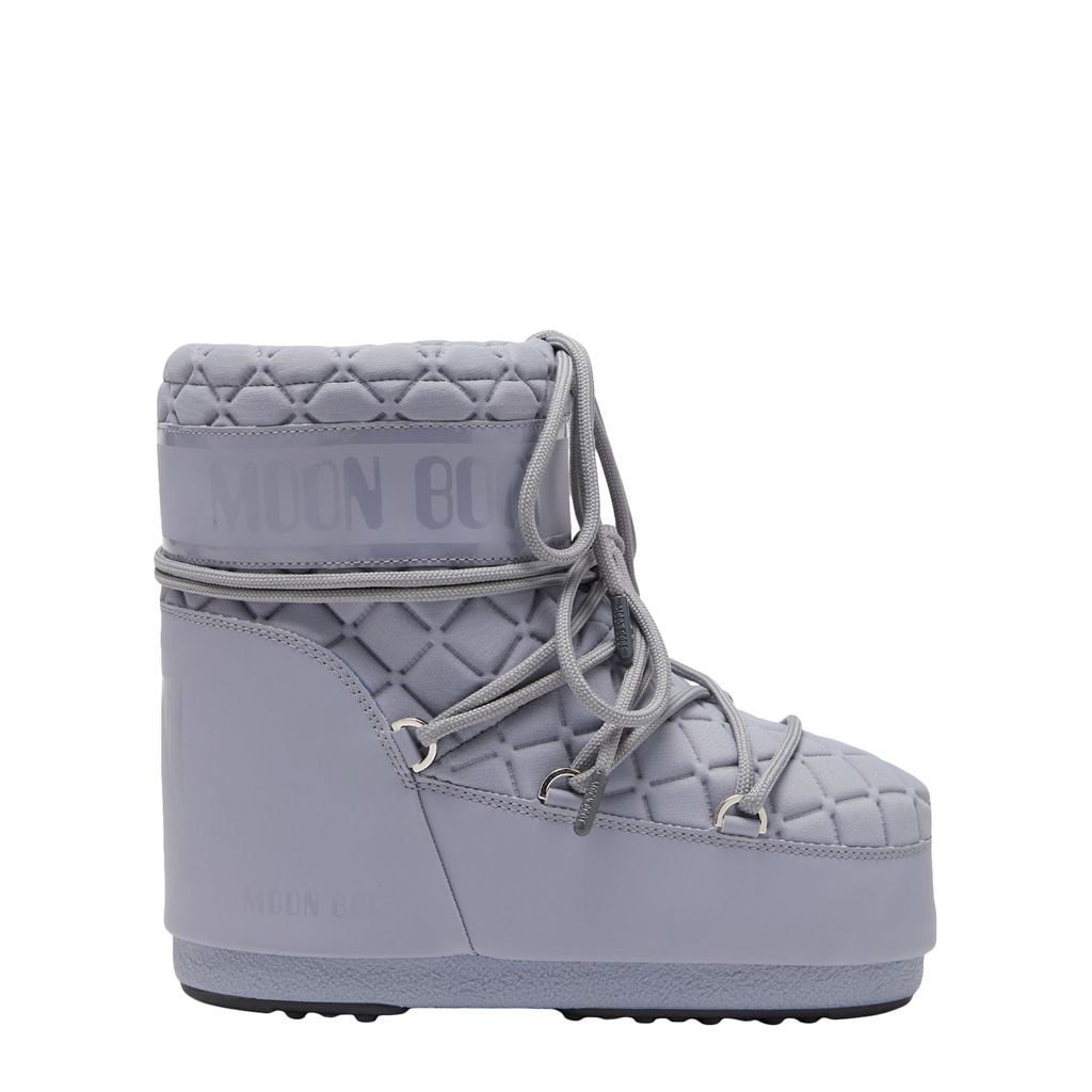Icon Quilted Snow Boots Grey
