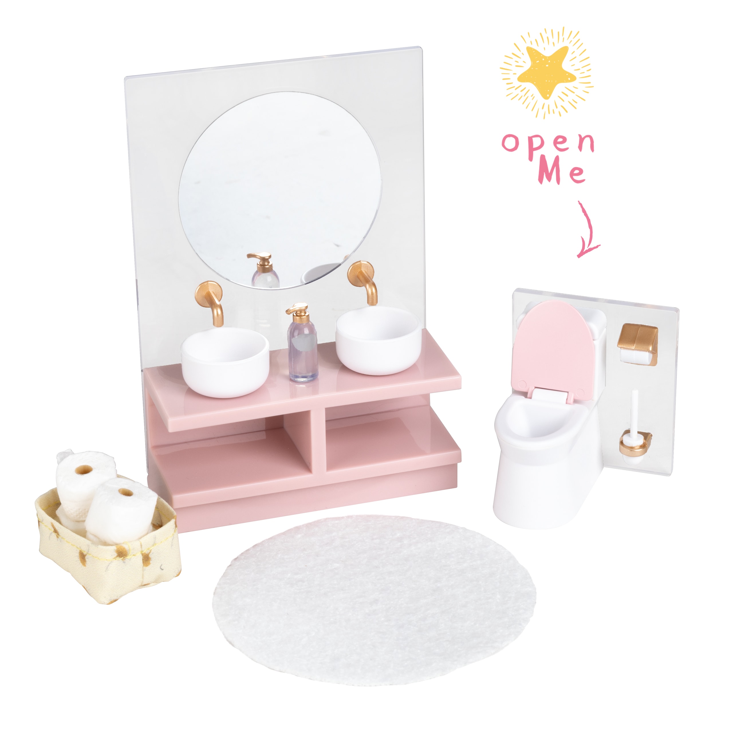 Sink & Toilet Pink