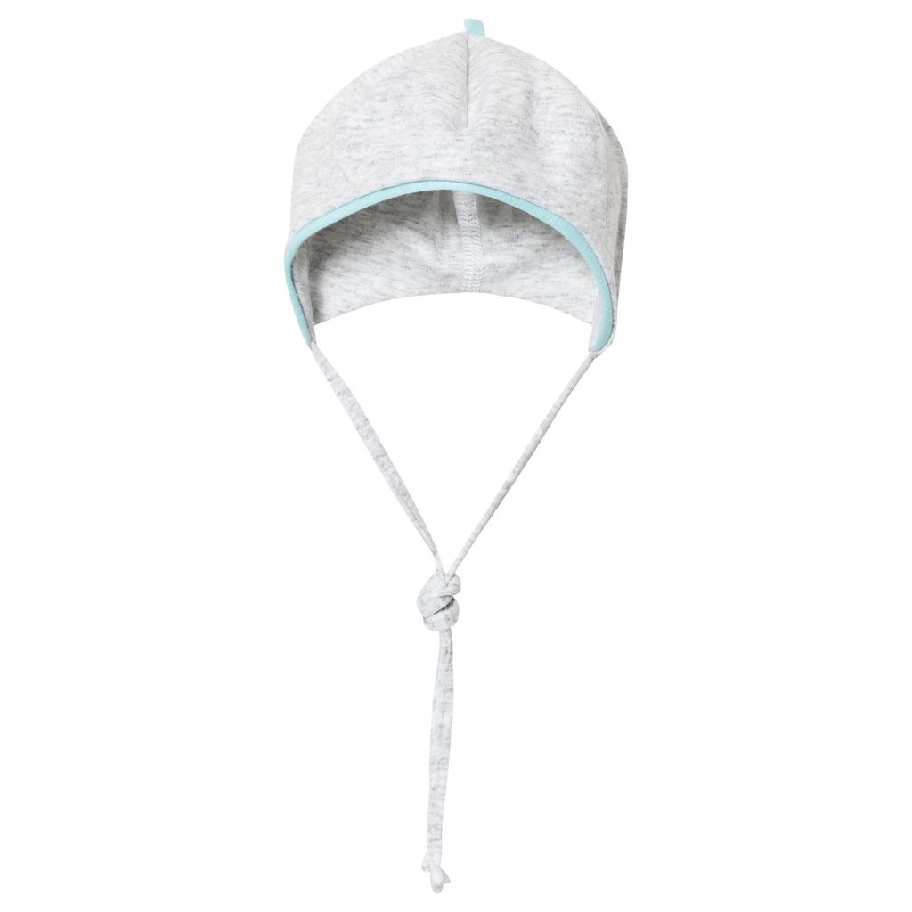 Baby Hat Grey Turquoise