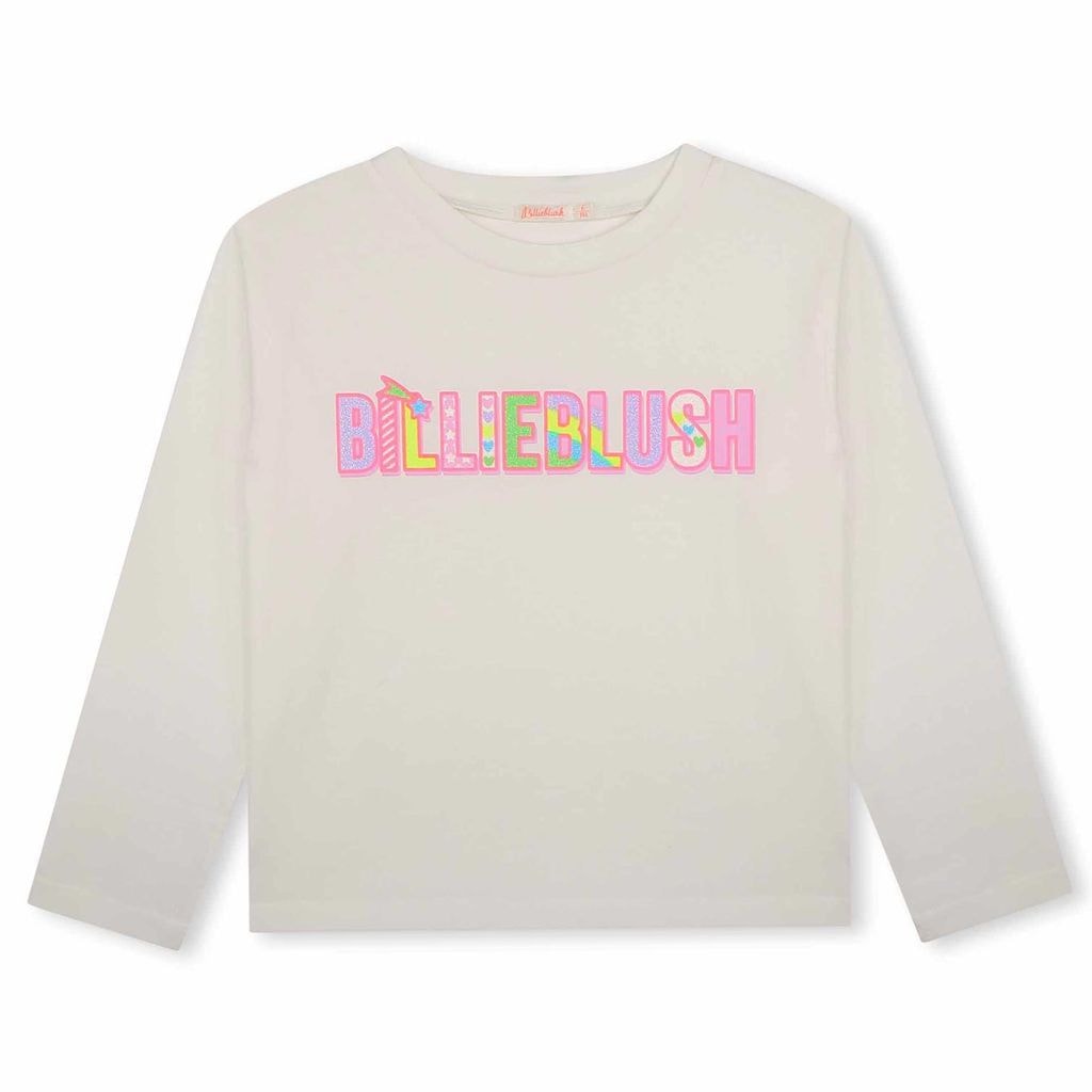 Long Sleeved Graphic T-shirt Cream