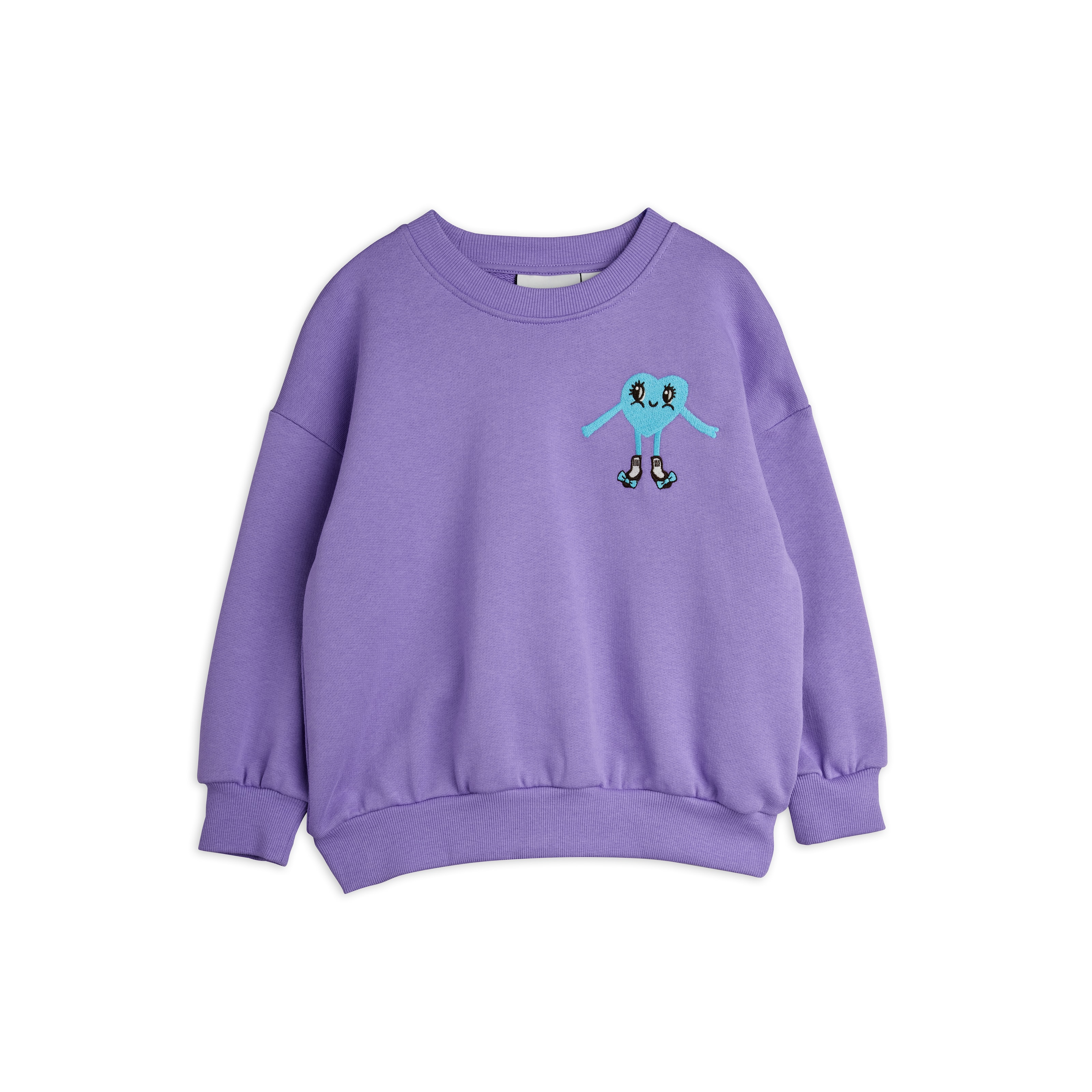 Heart In Shoes Emb Sweatshirt Purple