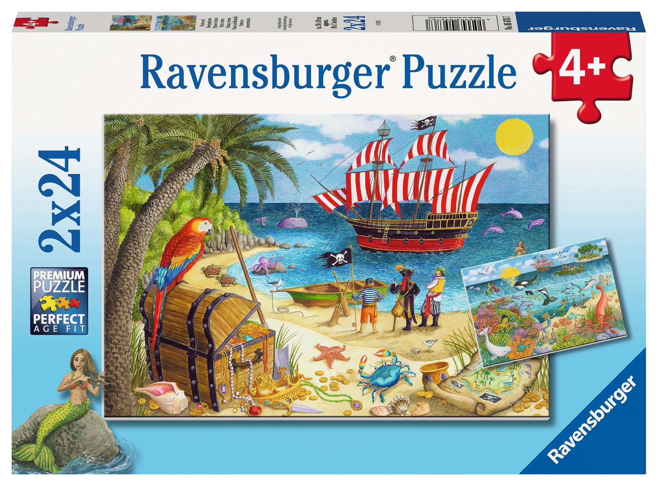 Pirates And Mermaids Puzzle Multicolor 