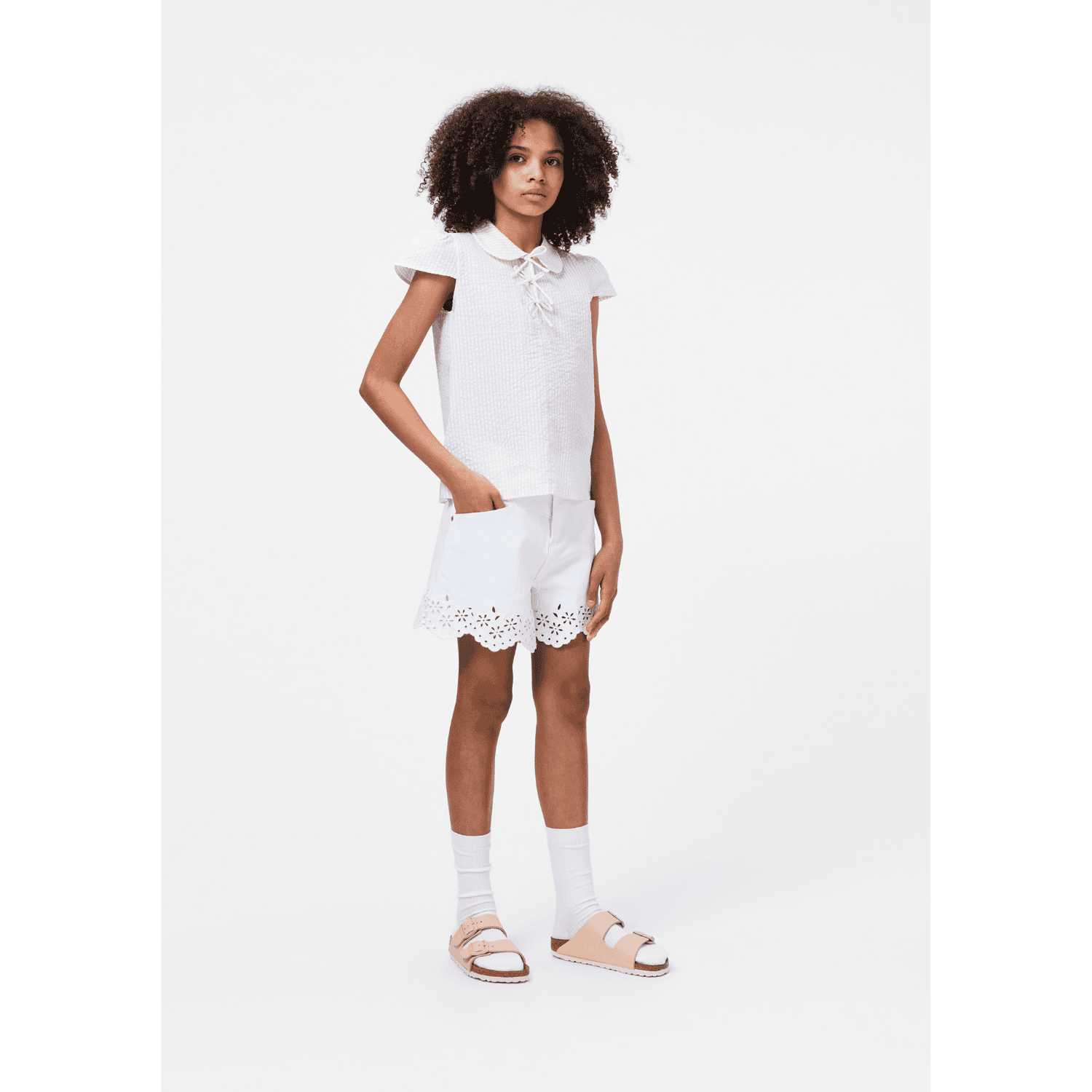 Adalyn Jeansshorts Whitest