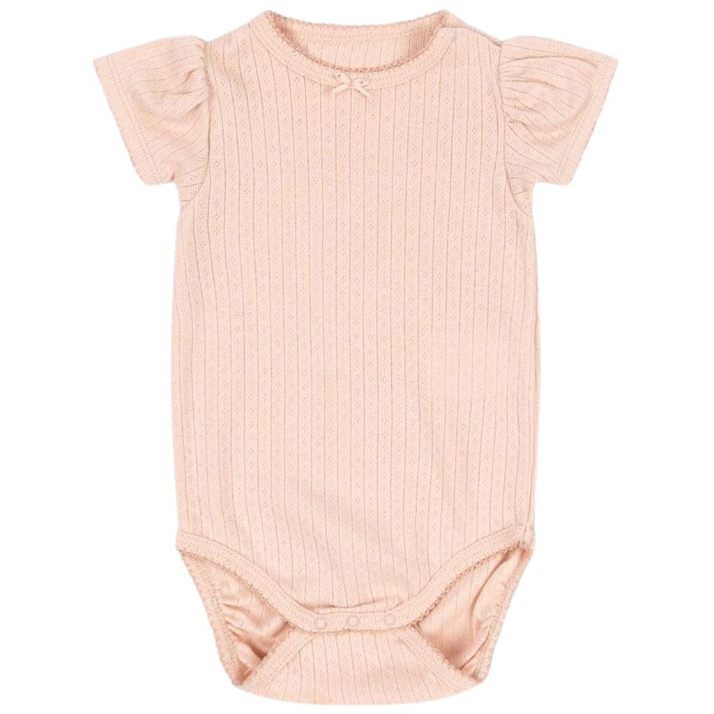 GOTS Minnie Puff Sleeve Body Cameo Rose