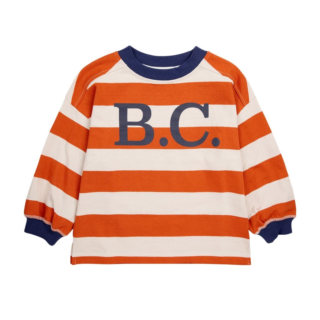 B.C Striped Long Sleeved T-Shirt Orange