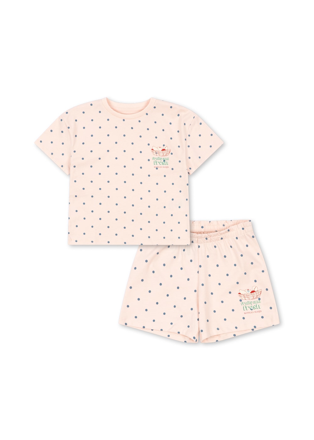 GOTS Lin Topp & Shorts Rosewater Dot 