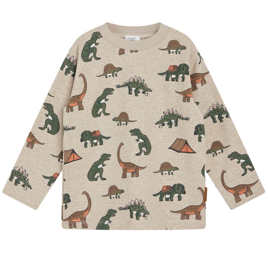 Anton Långärmad T-shirt Beige Melange