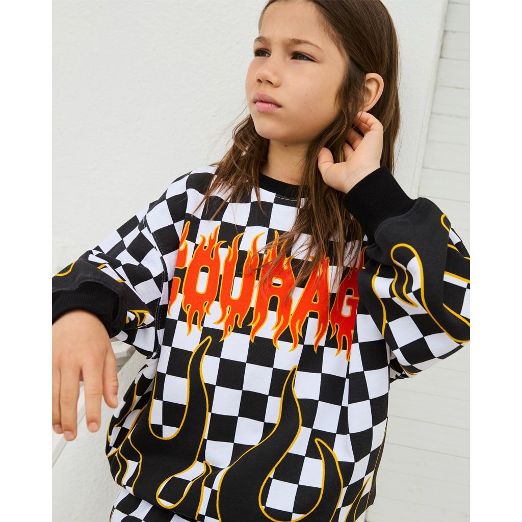 Monti Sweatshirt Check On Fire