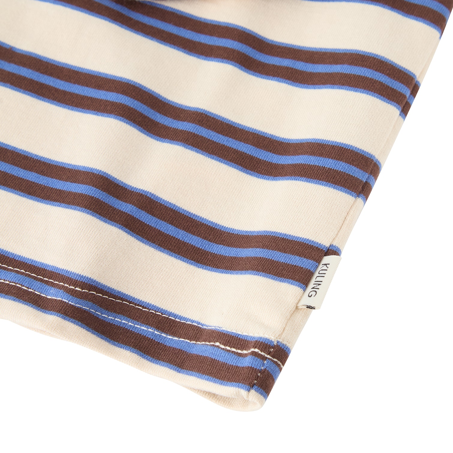 Granada LS T-Shirt Heavy Cotton Brown Stripe