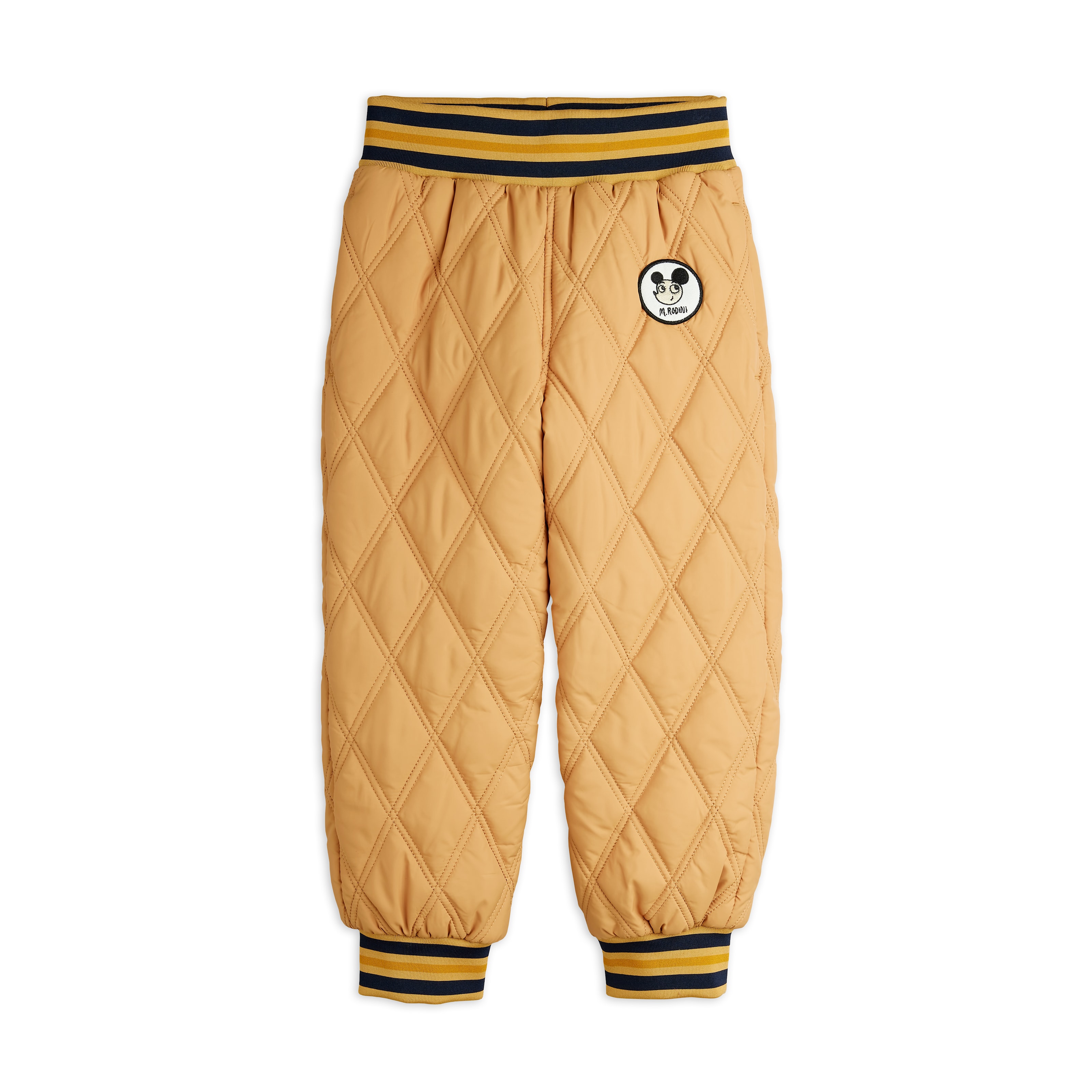 Ritzratz Patch Quilted Outerwear Trousers Beige