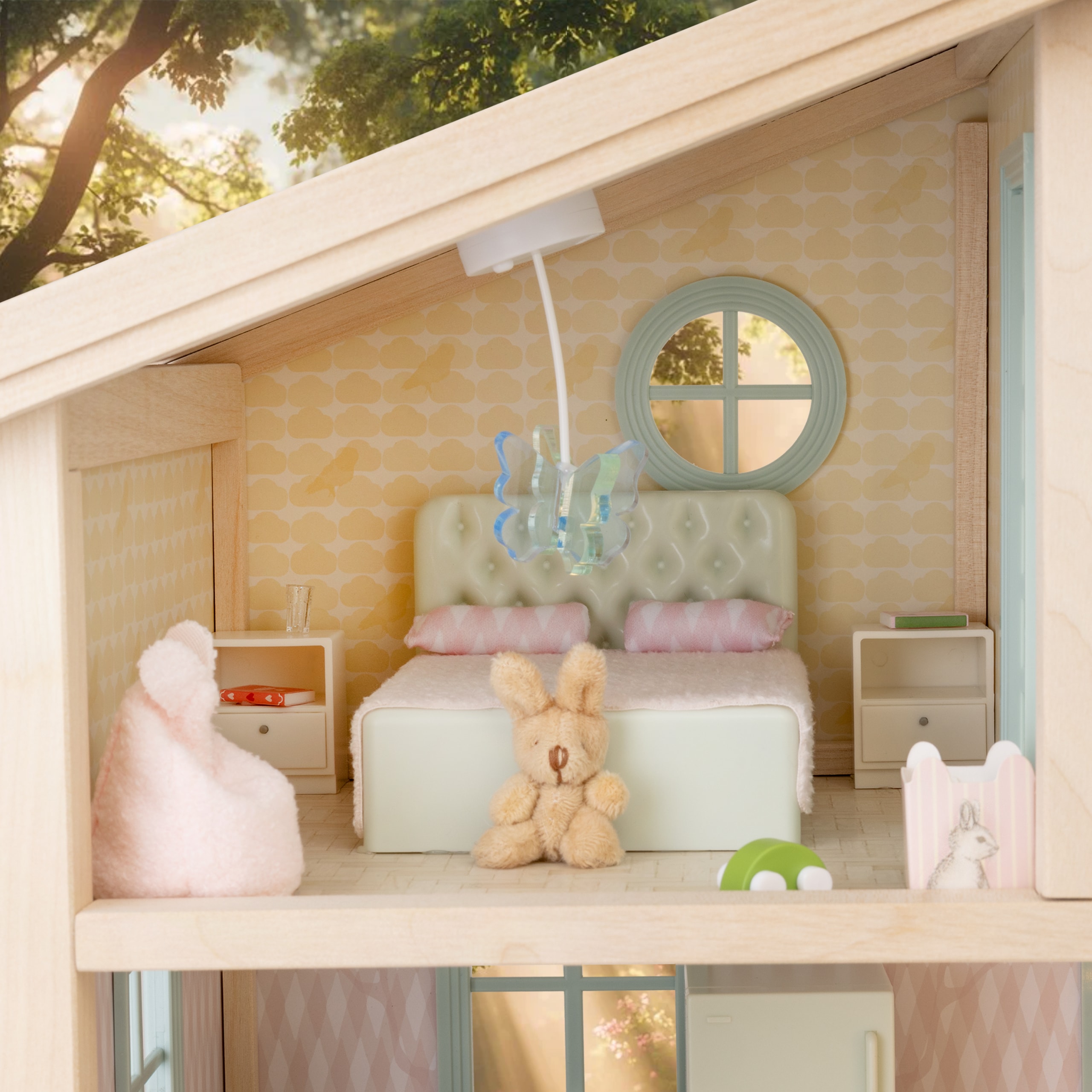 Barnevogn Og Bamse Pink