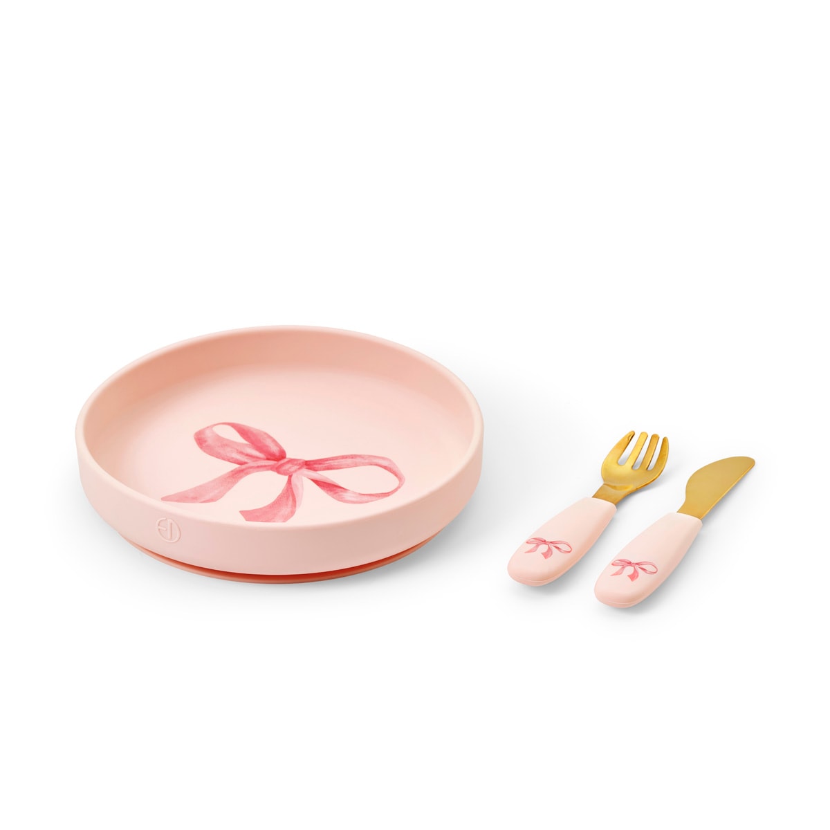 Silicone Bowl Set Rosy Bow 