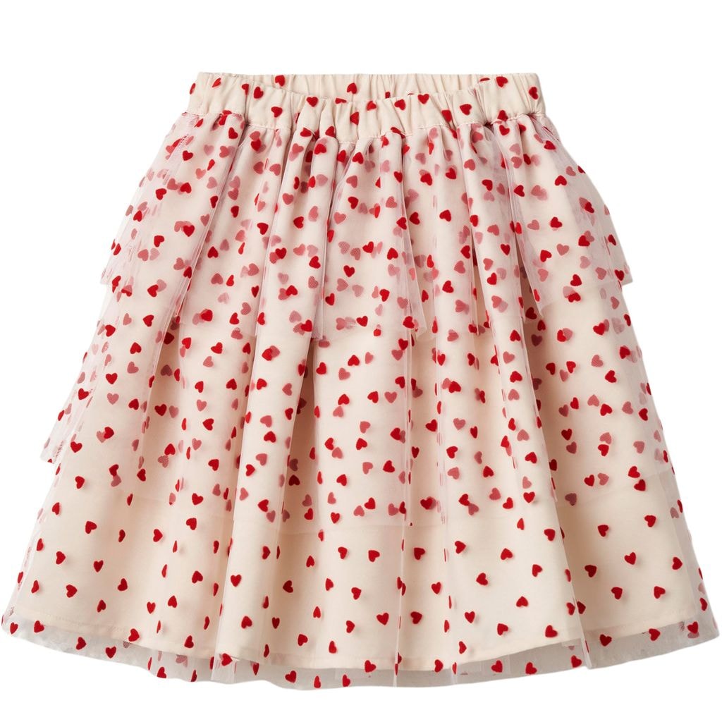 Tulle Skirt Sandshell Pompeian Red