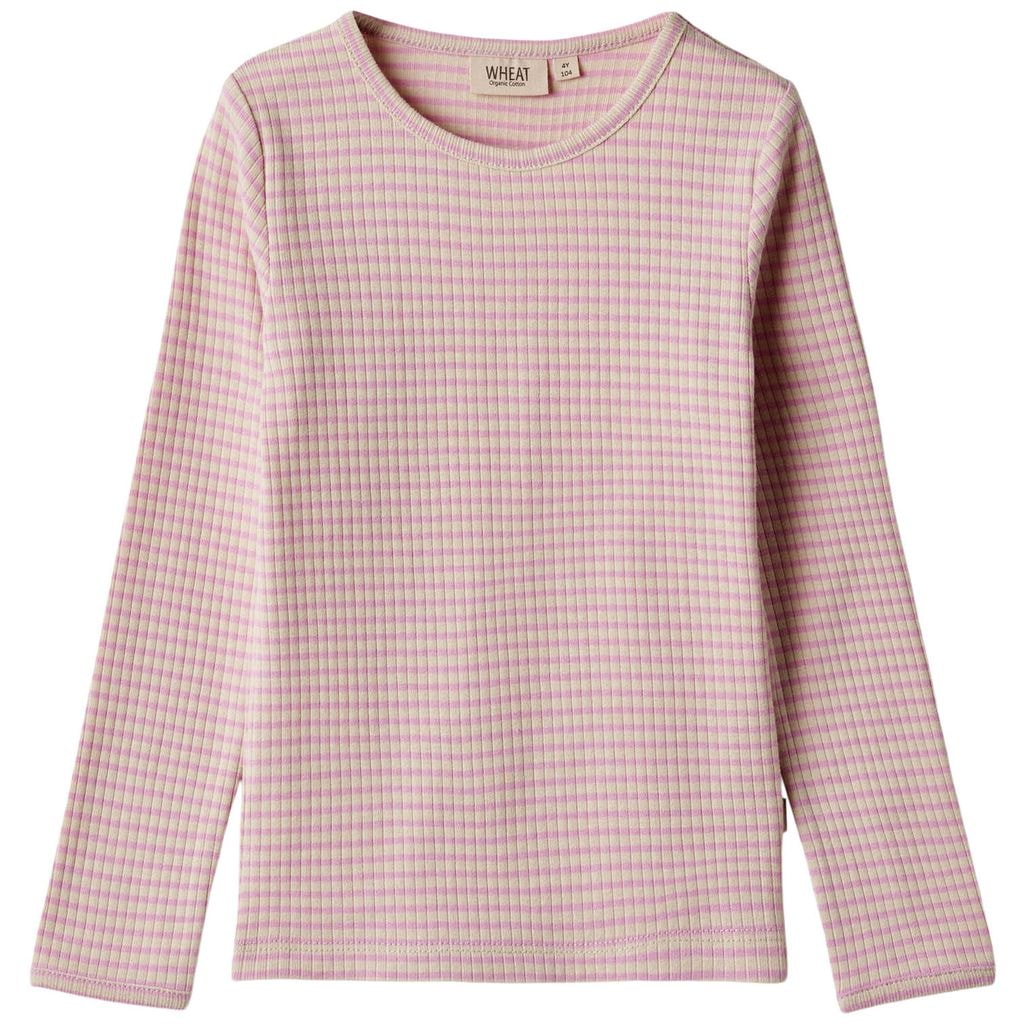 Britt Randig Långärmad T-shirt Pink Lilac