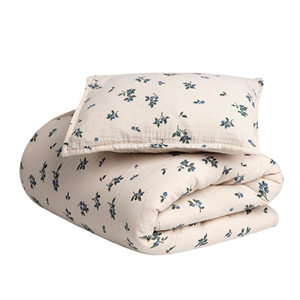 70x80 / 27x35センチメートルブルーベリーモスリン赤ちゃんの寝具セットベージュ