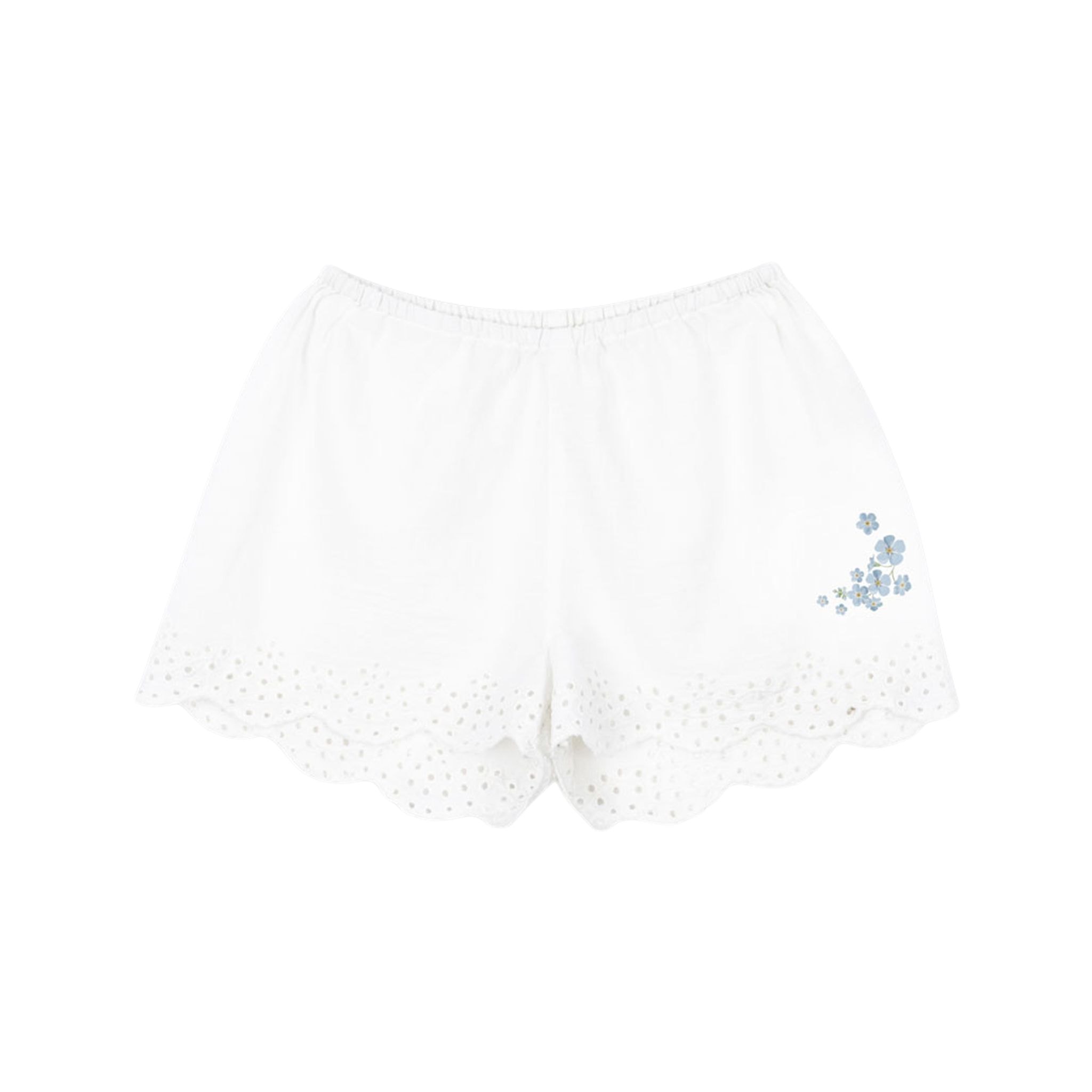 GOTS RHW X KS Fiori Shorts Optic White