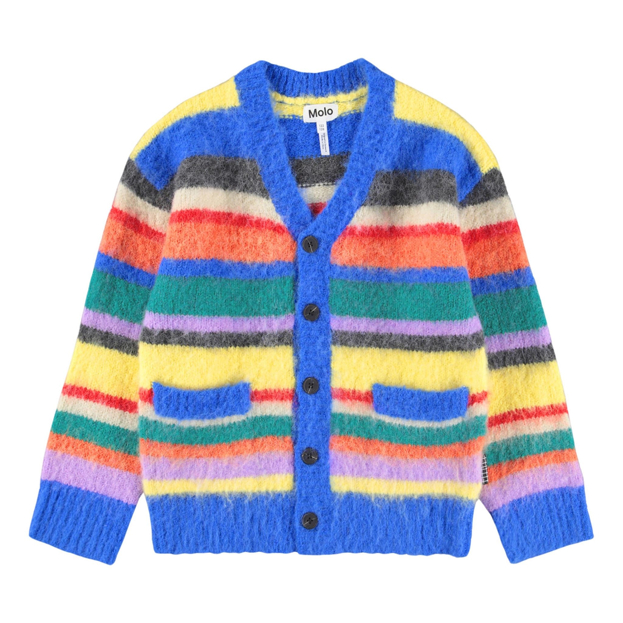 Brutus Cardigan Fuzzy Stripe