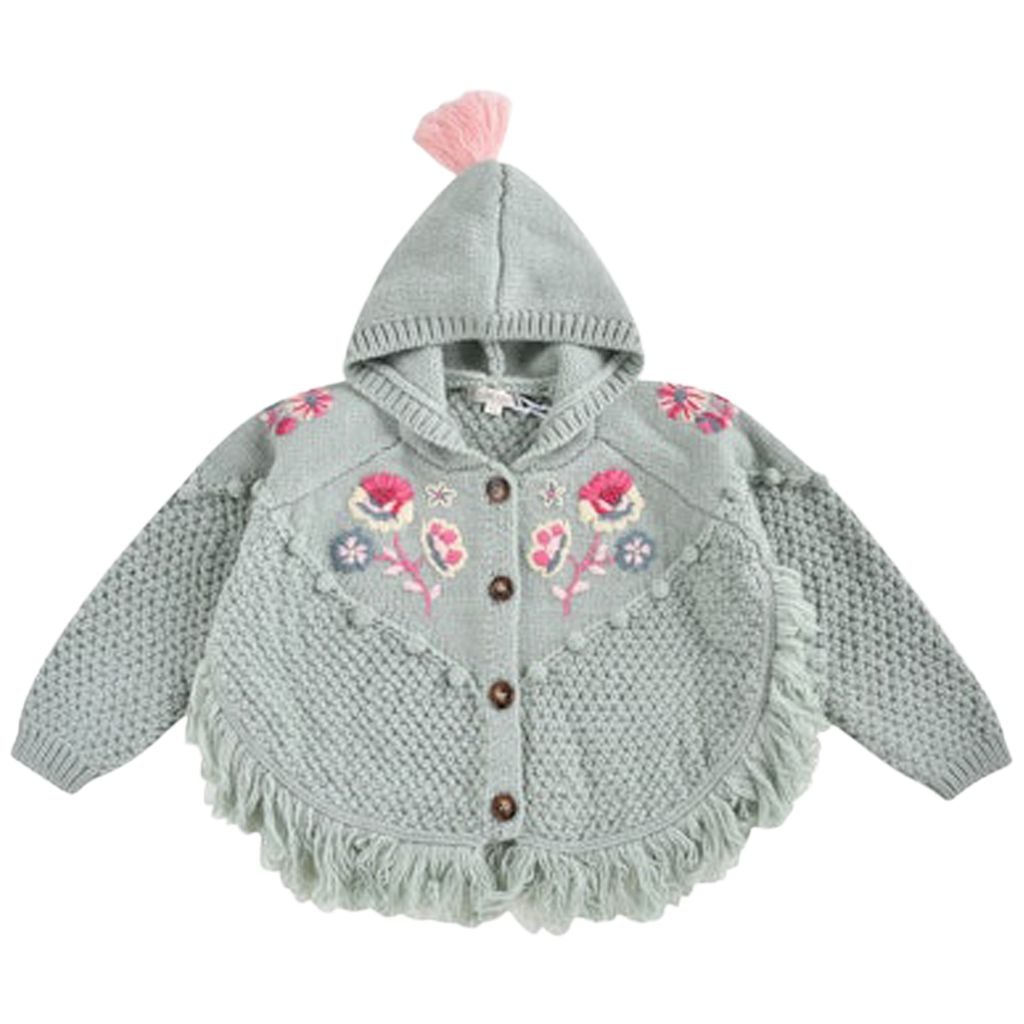 Clara Knitted Cape Sauge