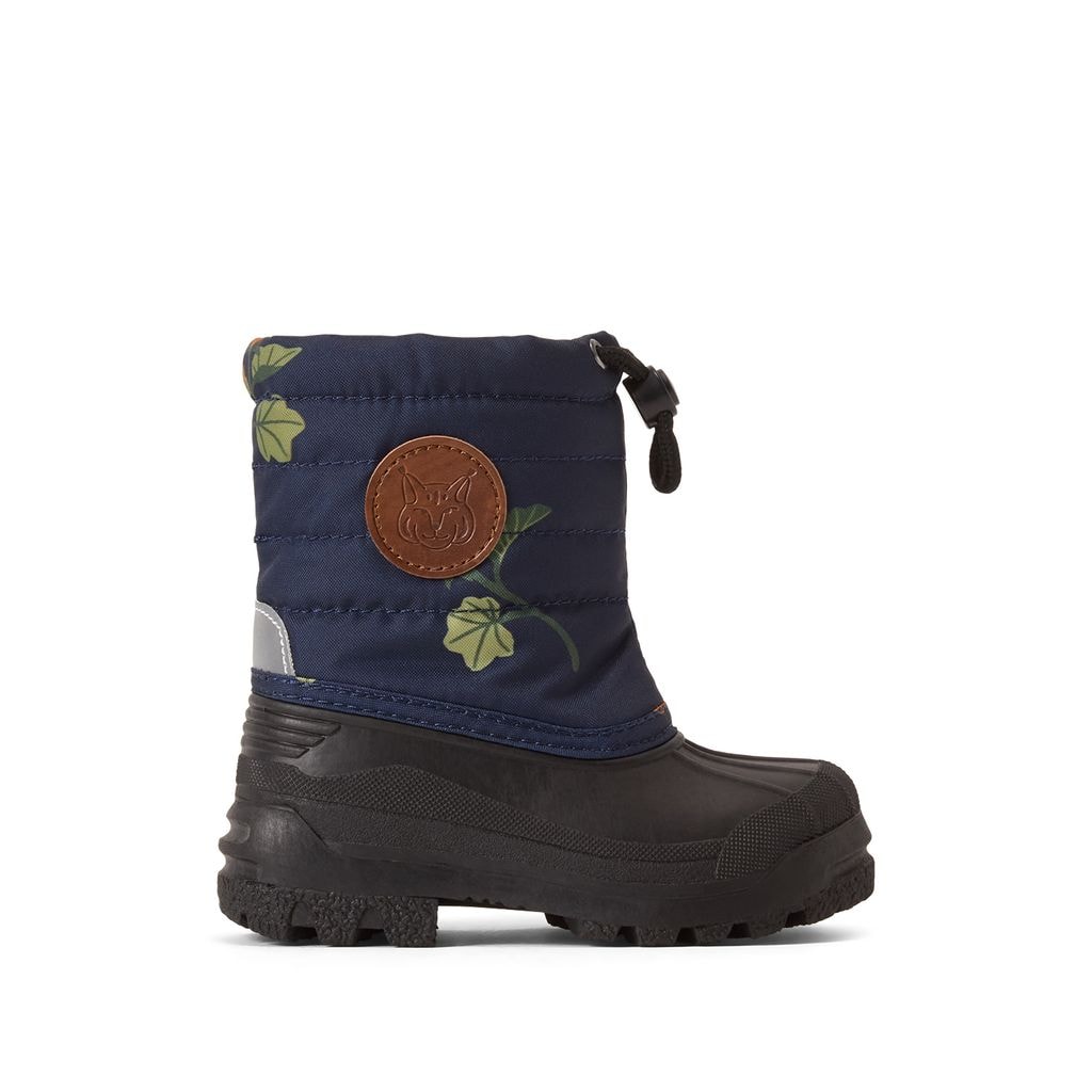 Isaberg Mønstrete Vinterstøvler Med Multebærer Marineblå