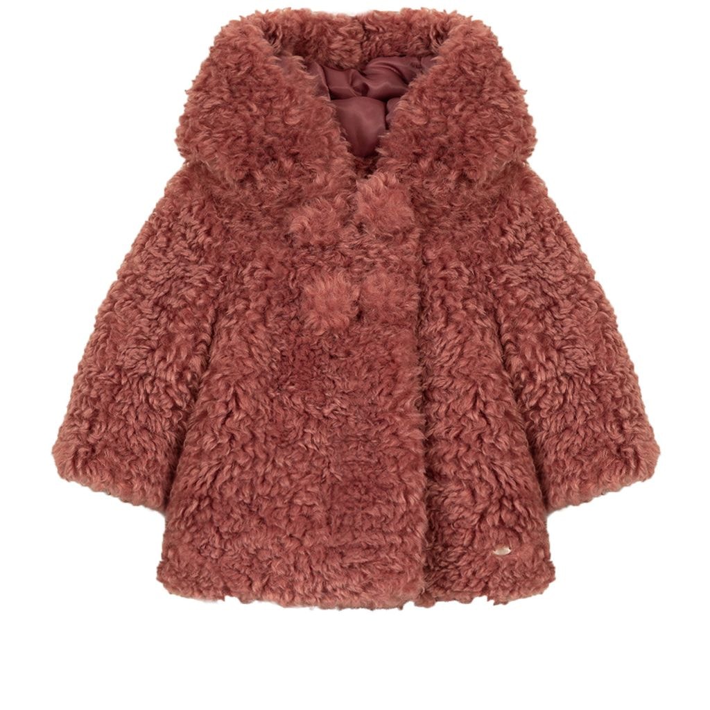 Faux Fur Jacket Vieux Rose