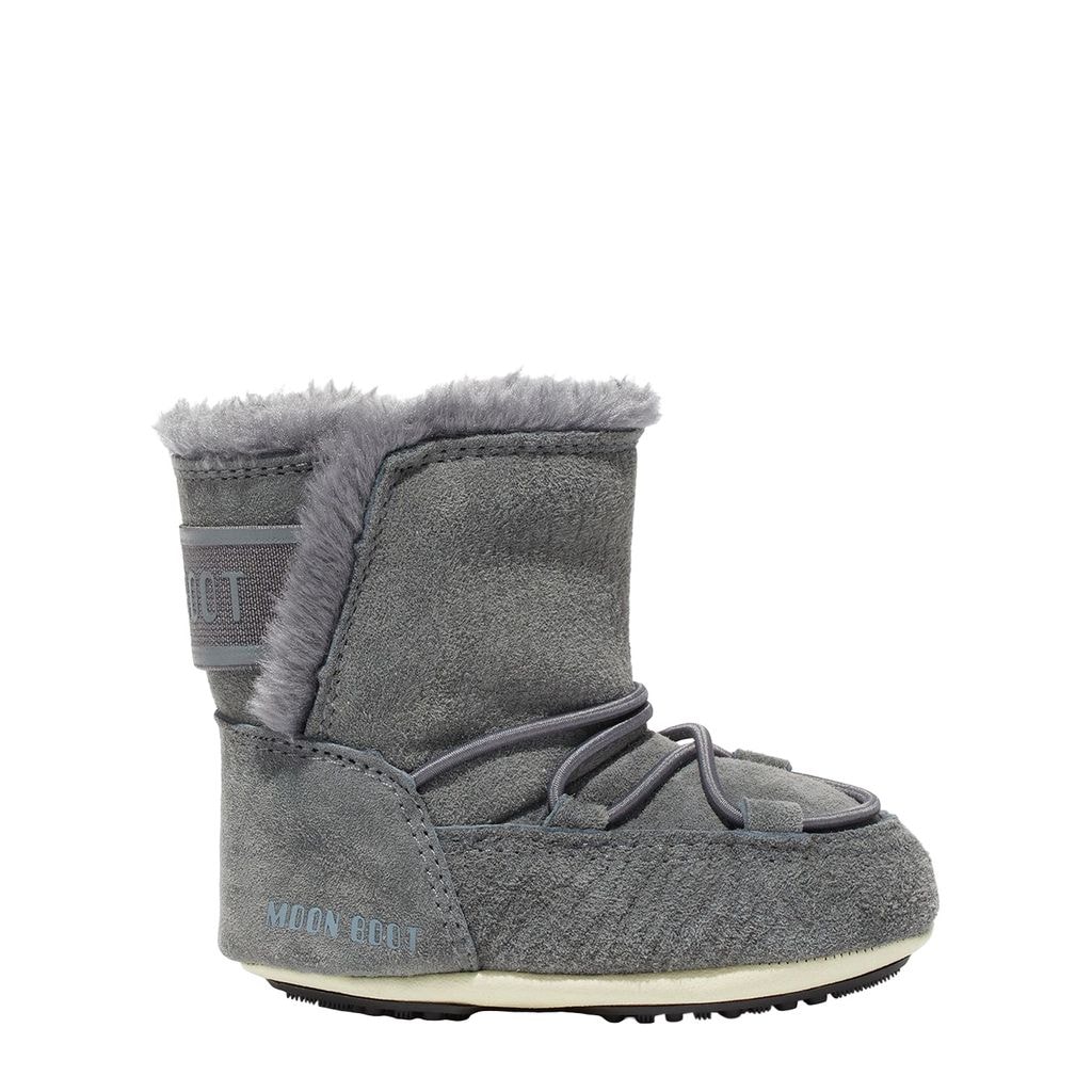 Crib Suede Snow Boots Dark Grey