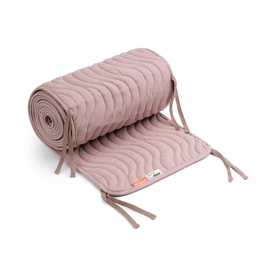 Bilde av Quilted Bed Bumper M/Bindebånd Waves Powder
