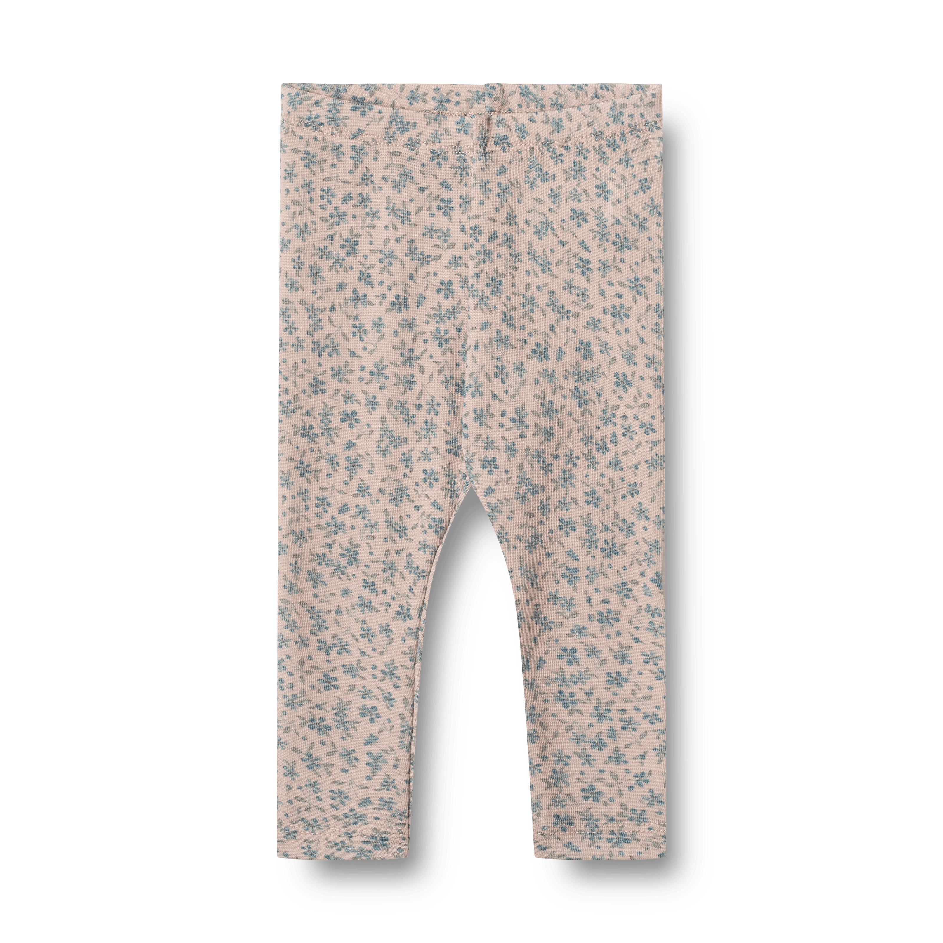 Agi Wool Leggings Blue Flowers