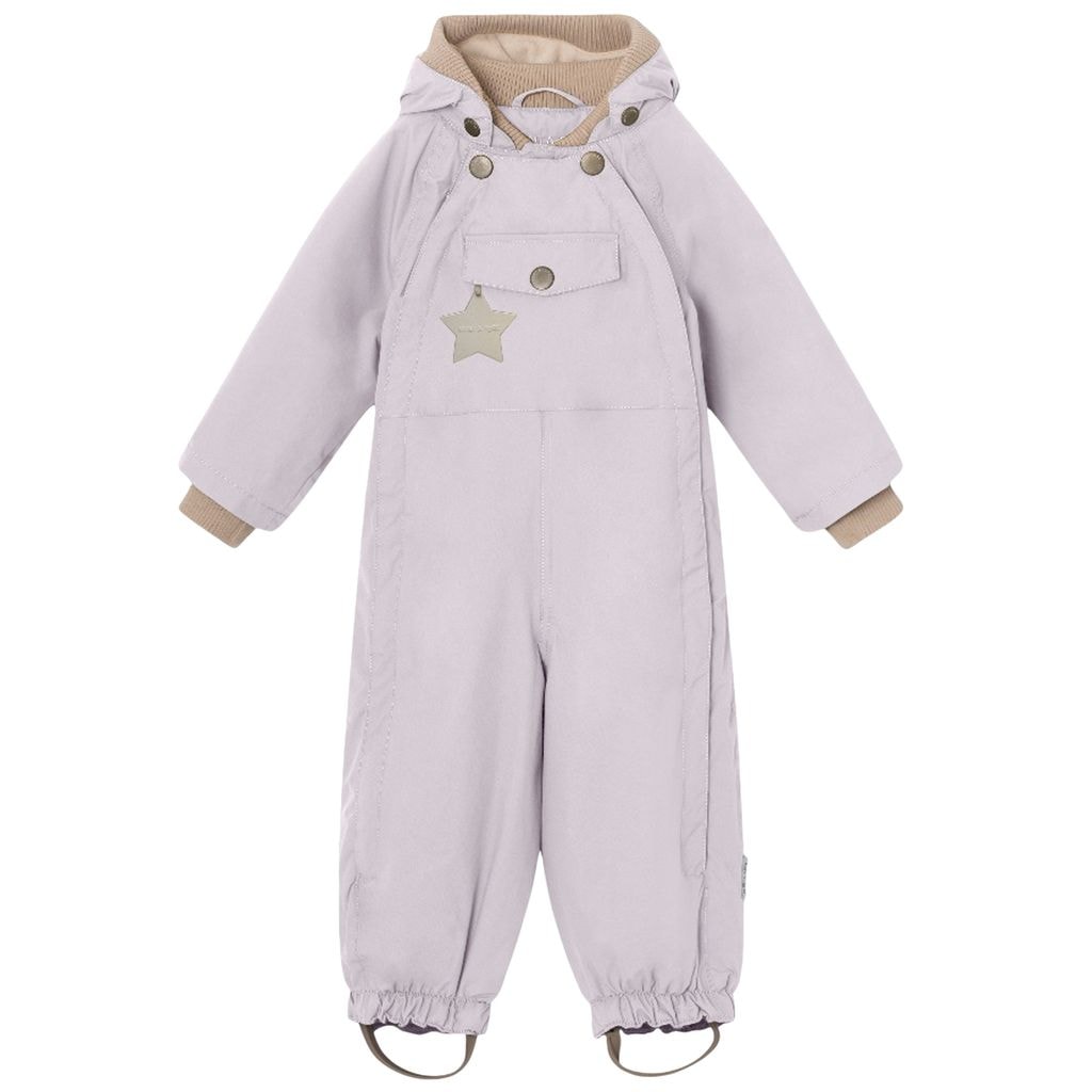 Wisto Fleece Vuorattu Haalari Purple Raindrops