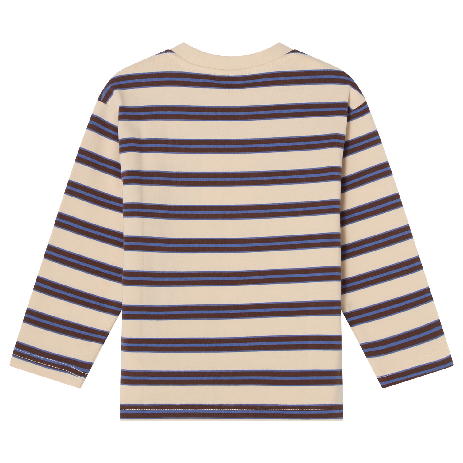 Granada LS T-Shirt Heavy Cotton Brown Stripe